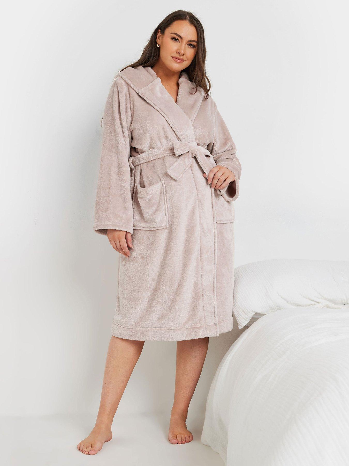 Image of Yours Curve Hooded Robe - Pink