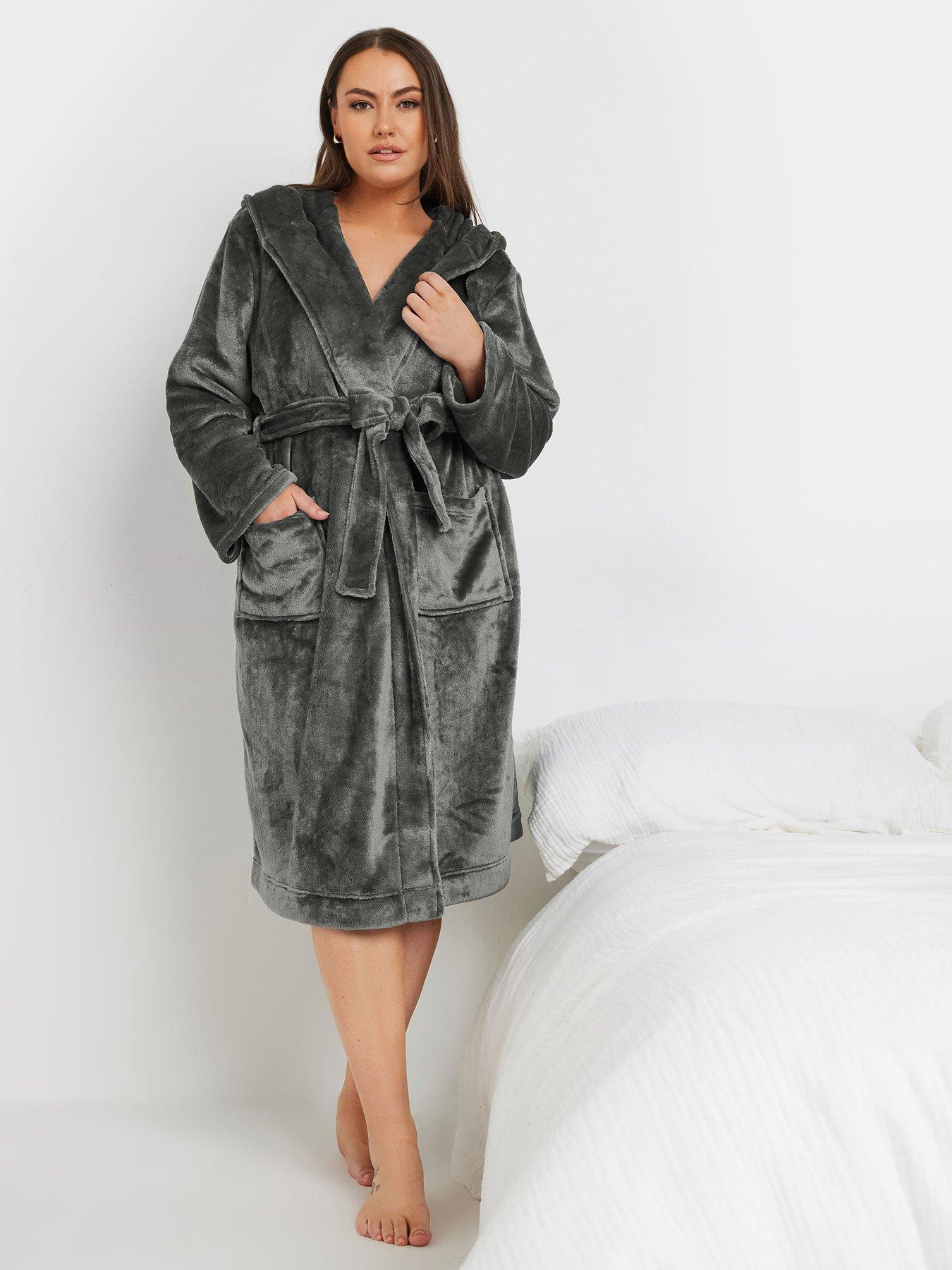 yours-curve-hooded-robe-grey