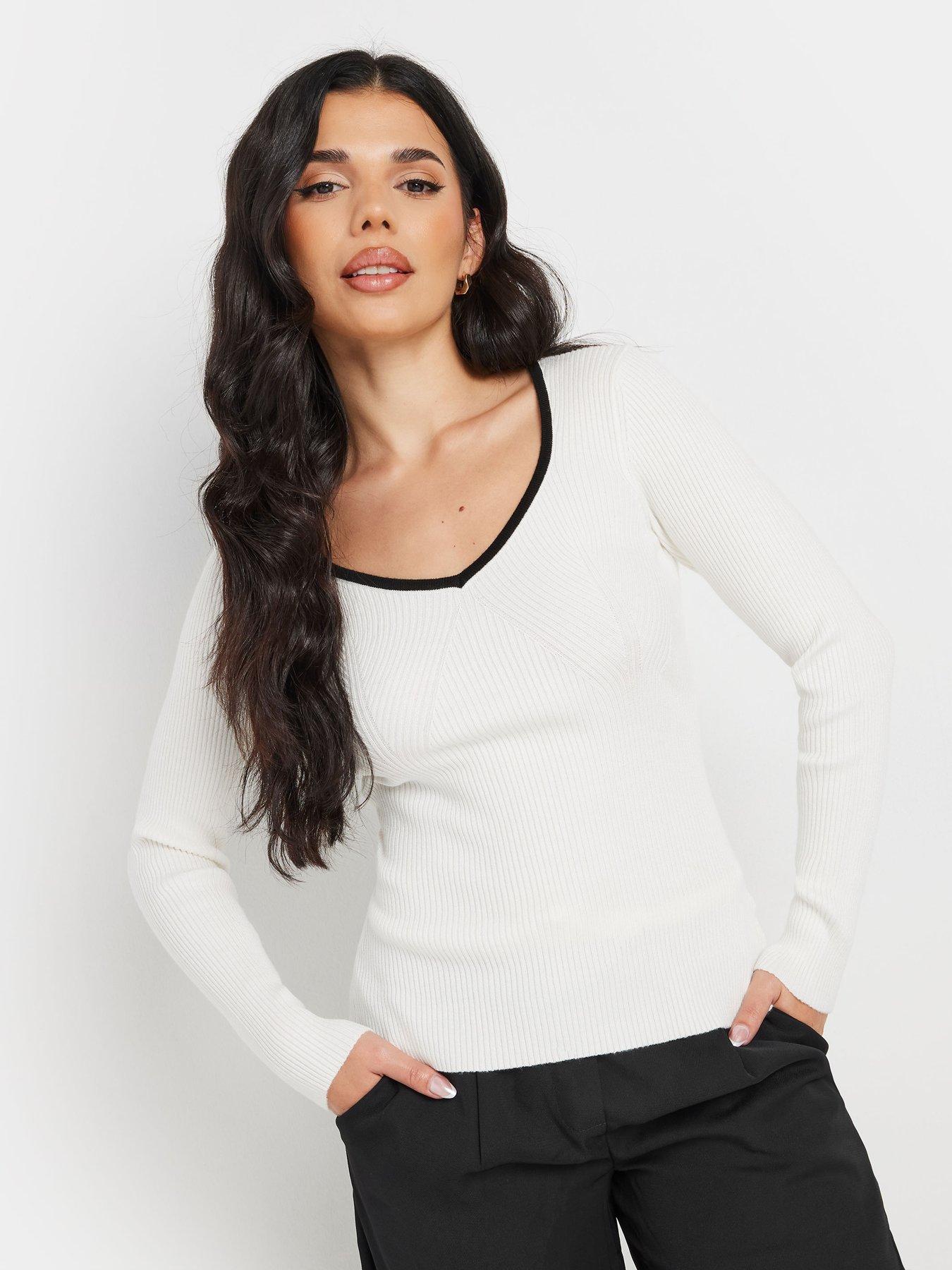 pixiegirl-petite-sweetheart-neck-long-sleeve-jumper-ivory