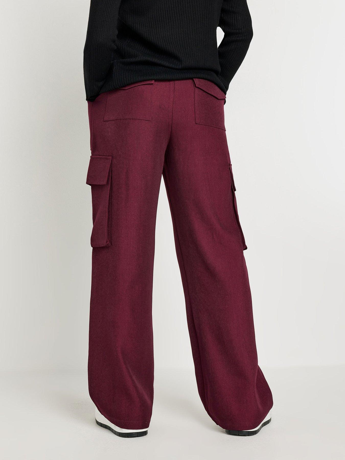 pixiegirl-petite-utility-wide-leg-trousers-redstillFront