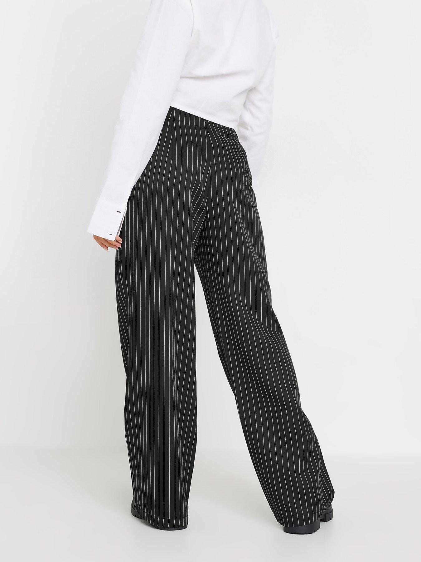 pixiegirl-petite-tab-pinstripe-wide-leg-trousers-blackstillFront