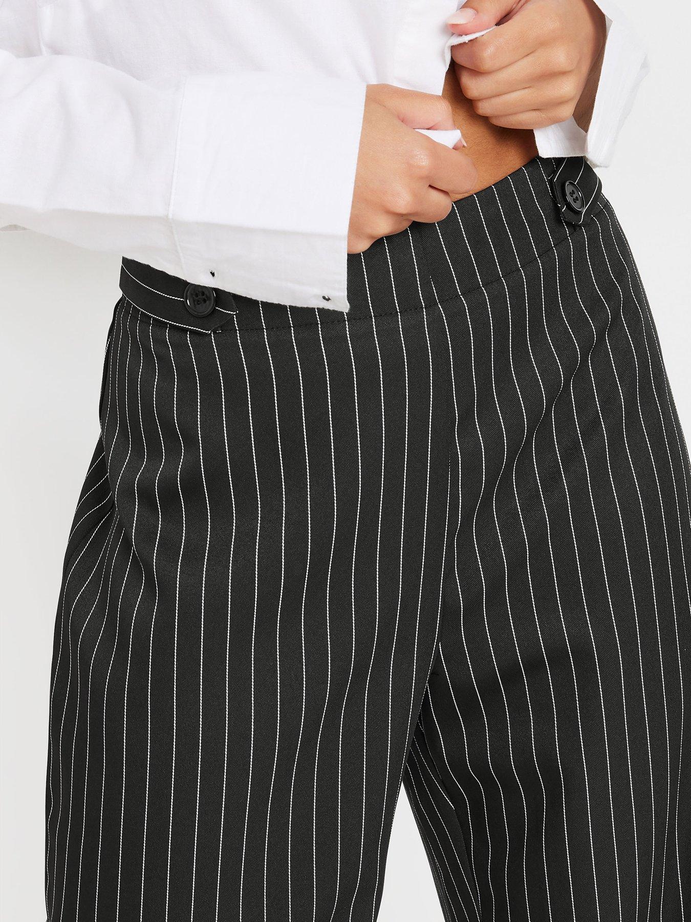 pixiegirl-petite-tab-pinstripe-wide-leg-trousers-blackoutfit