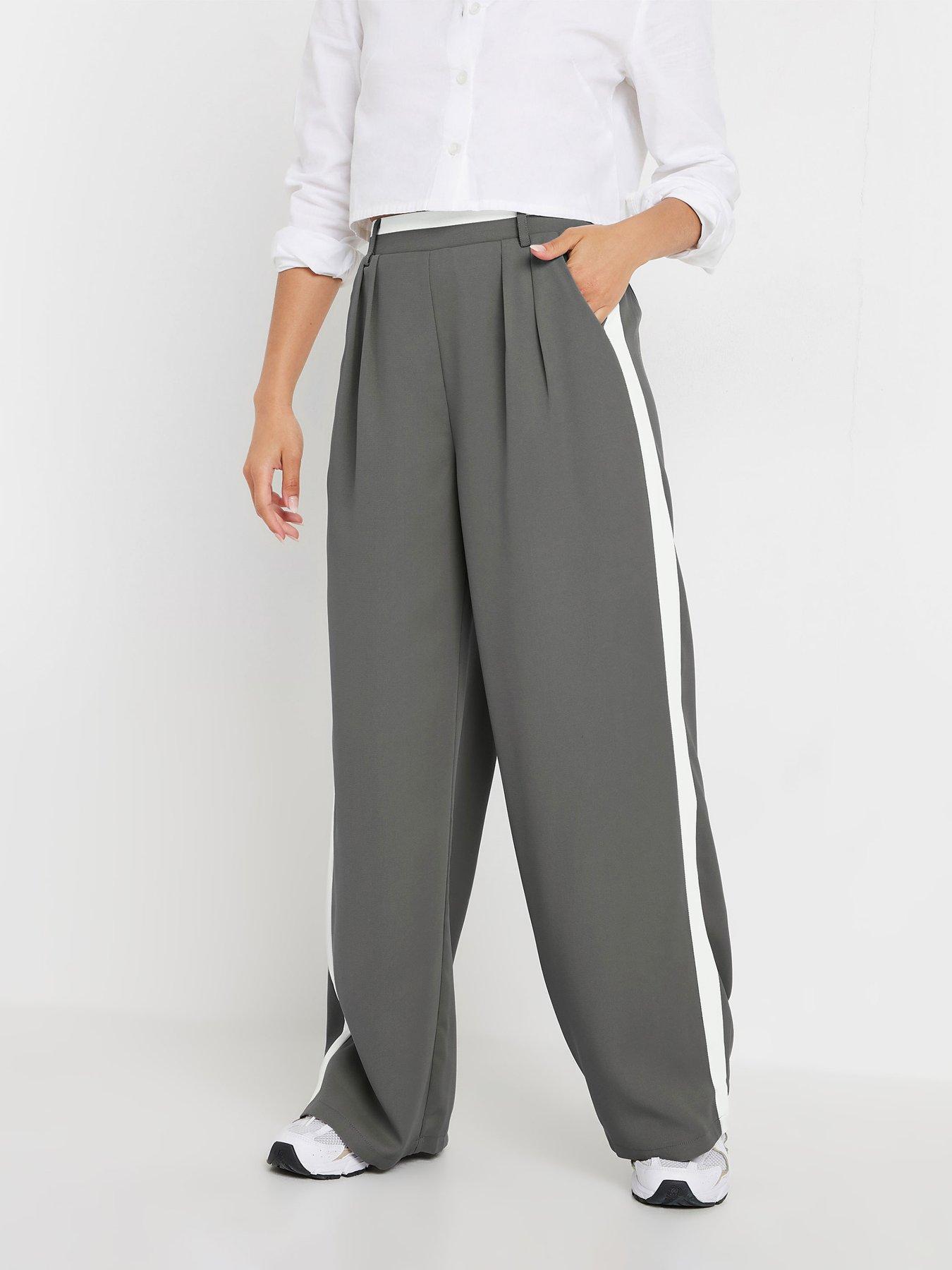 pixiegirl-petite-side-stripe-contrast-wide-leg-trousers-grey