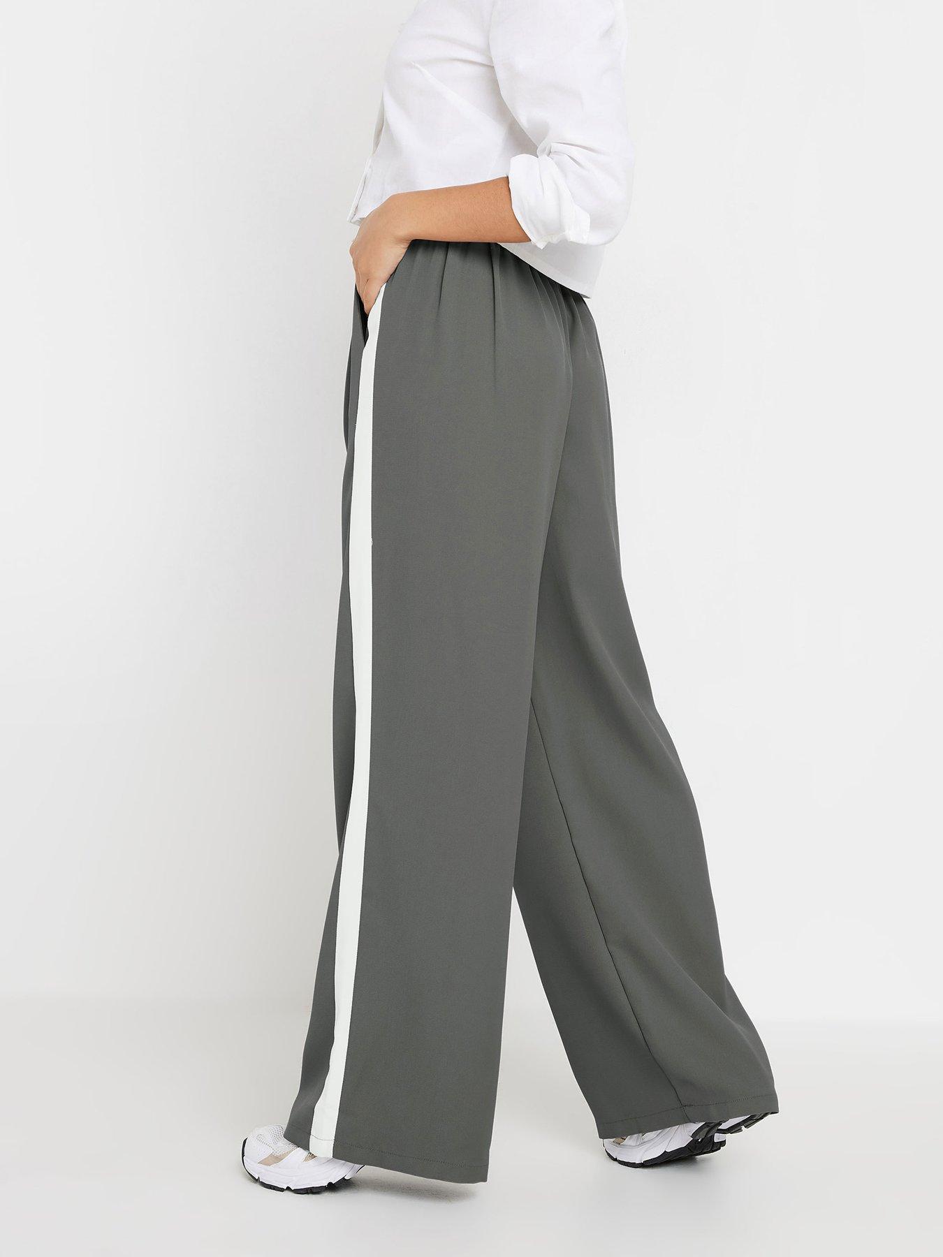 pixiegirl-petite-side-stripe-contrast-wide-leg-trousers-greystillFront