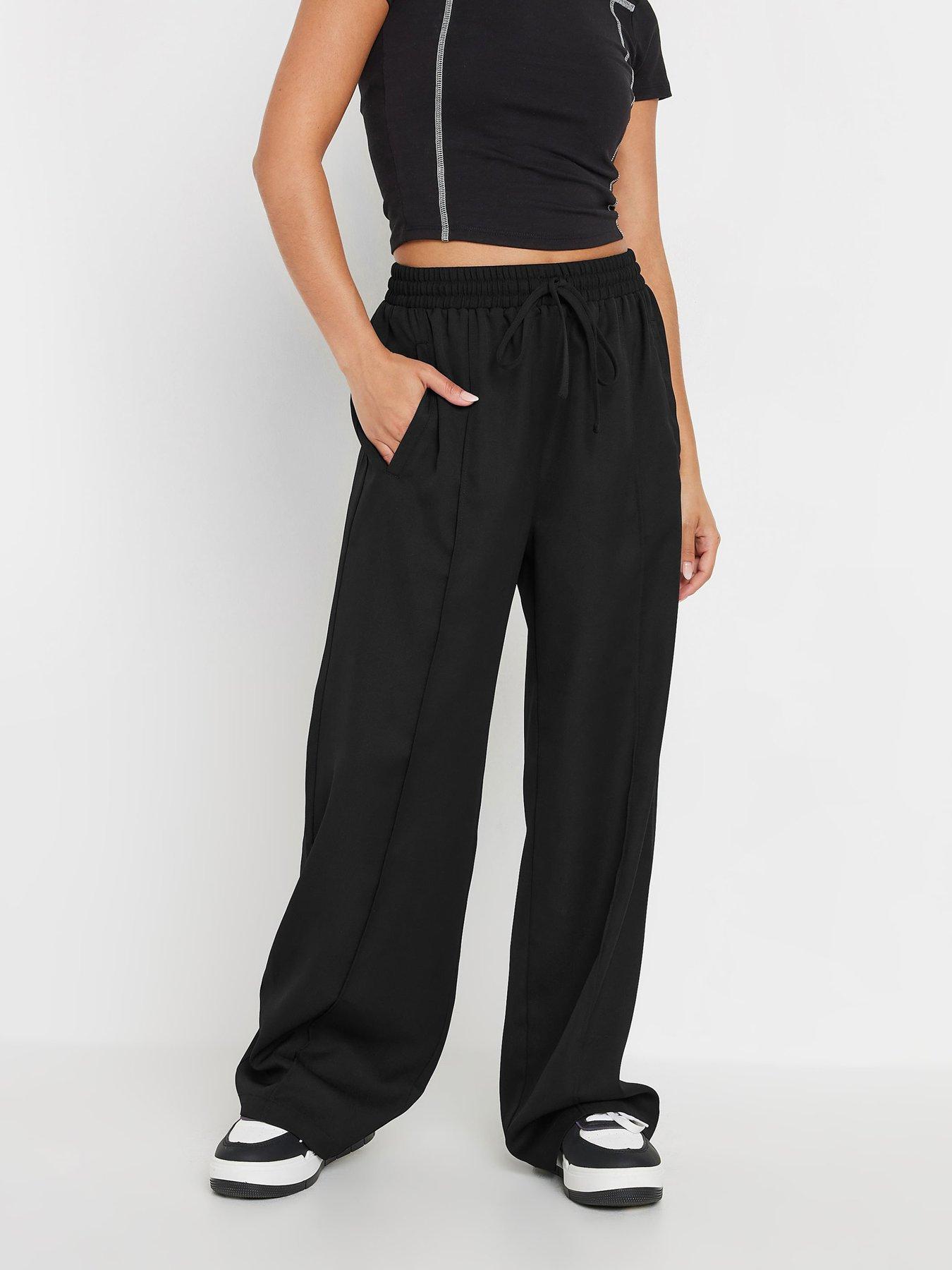 pixiegirl-petite-pintuck-tie-waist-wide-leg-trousers-black