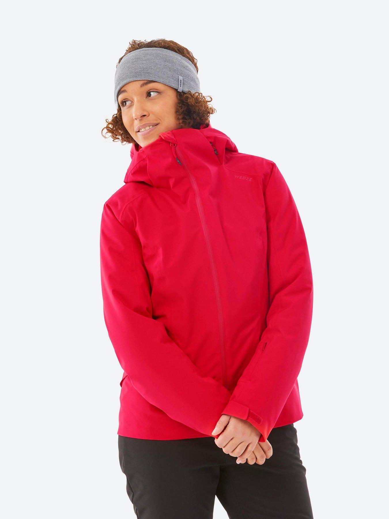 Image of Decathlon Women's Warm 500 Ski Jacket - Red