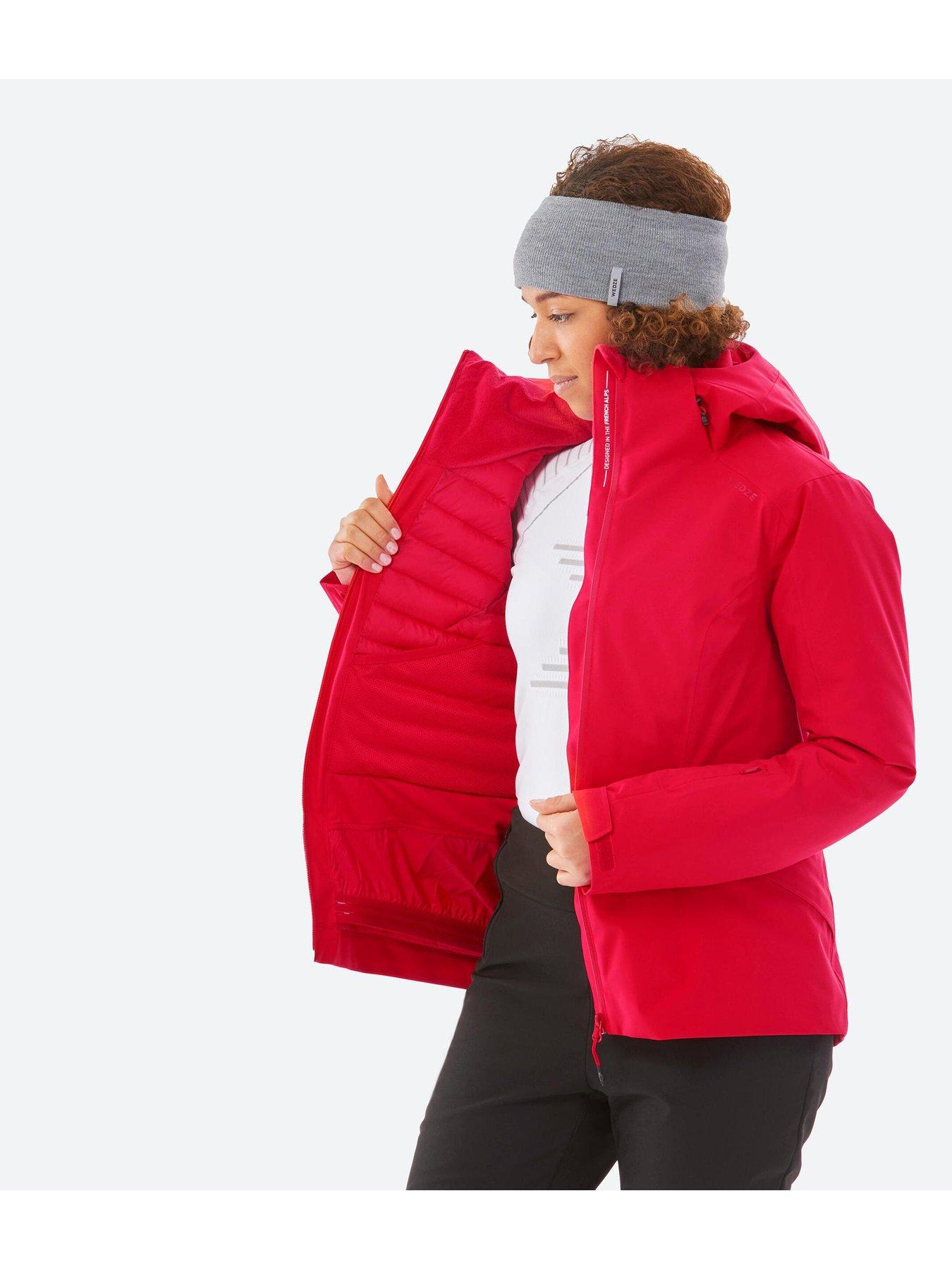 Decathlon Women's Warm 500 Ski Jacket Red Very Ireland