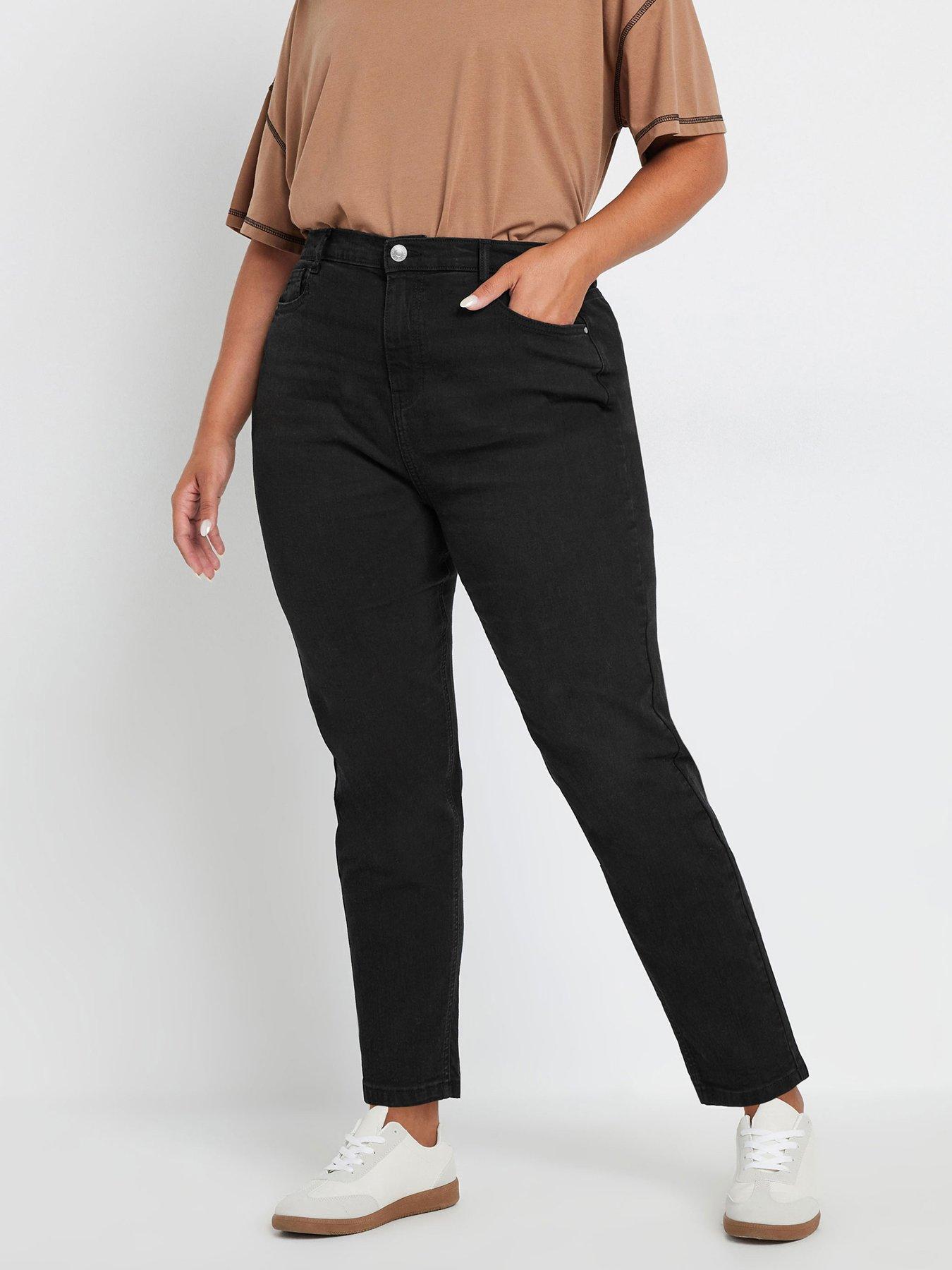 undefined Curve Mom Jean - Black