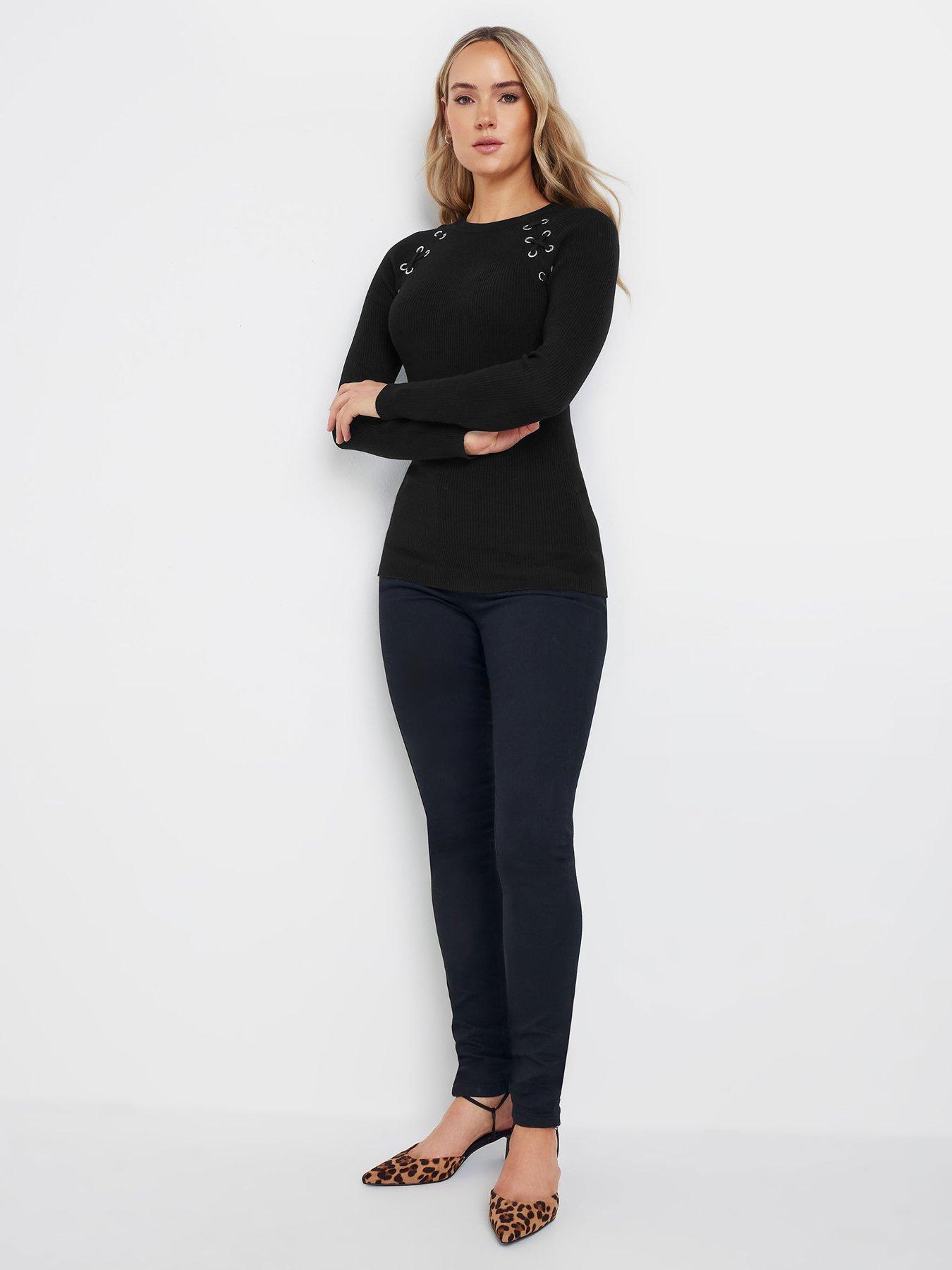 long-tall-sally-rib-eyelet-jumper-blackback