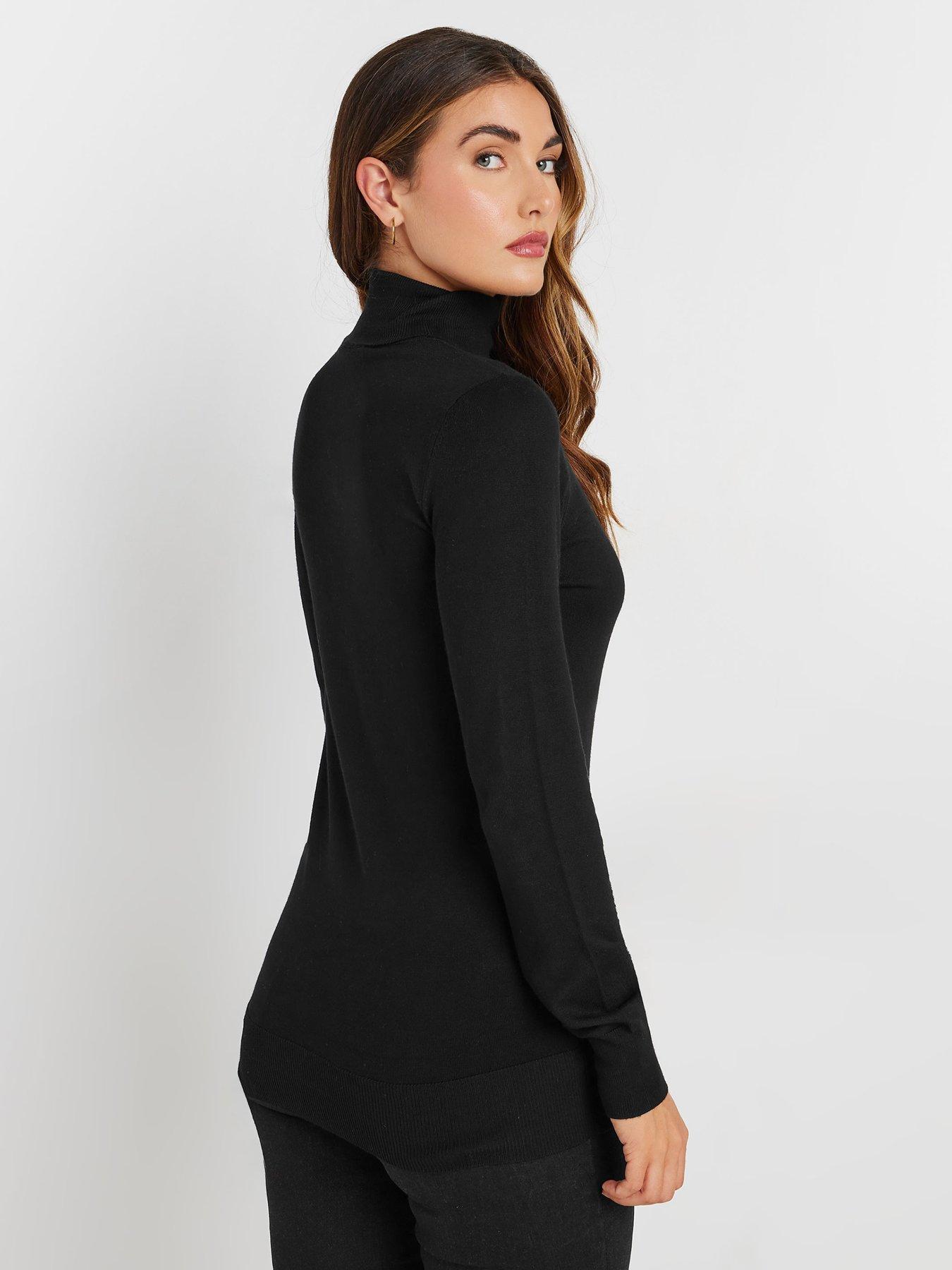 long-tall-sally-roll-neck-fine-gauge-jumper-blackstillFront