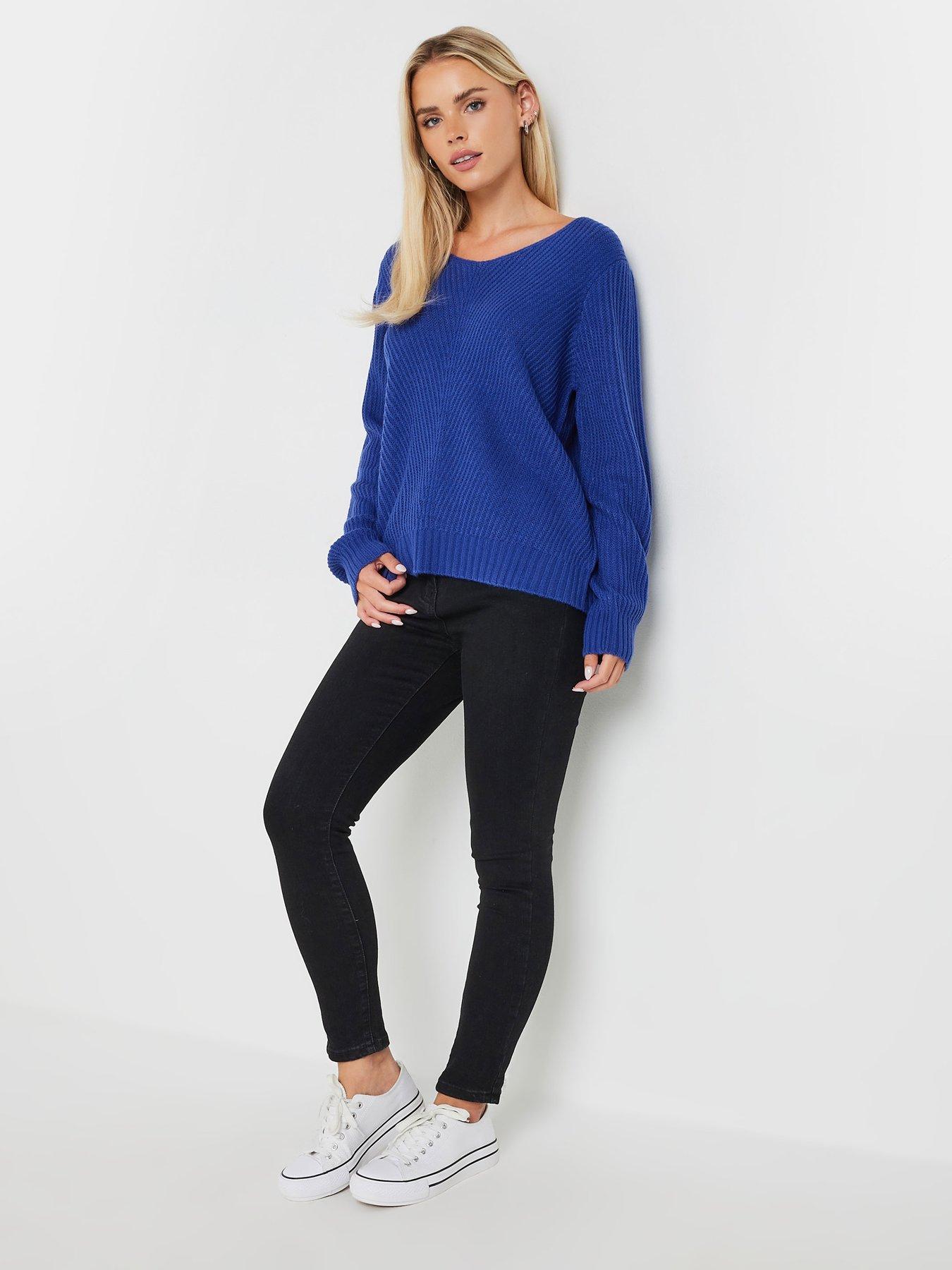 mco-petite-long-sleeve-v-neck-jumper-blueback