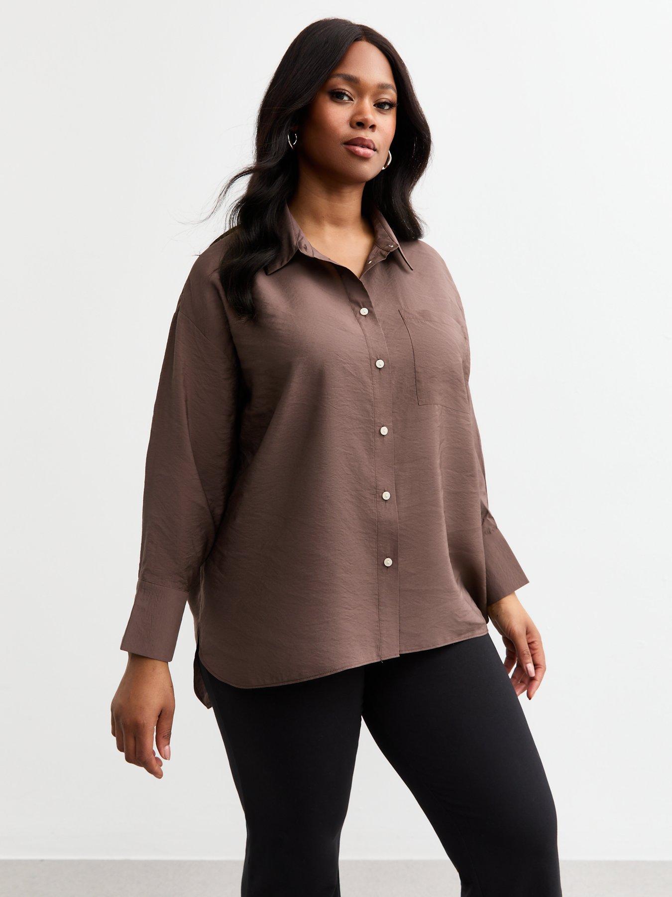 new-look-curves-relaxed-shirt-brown