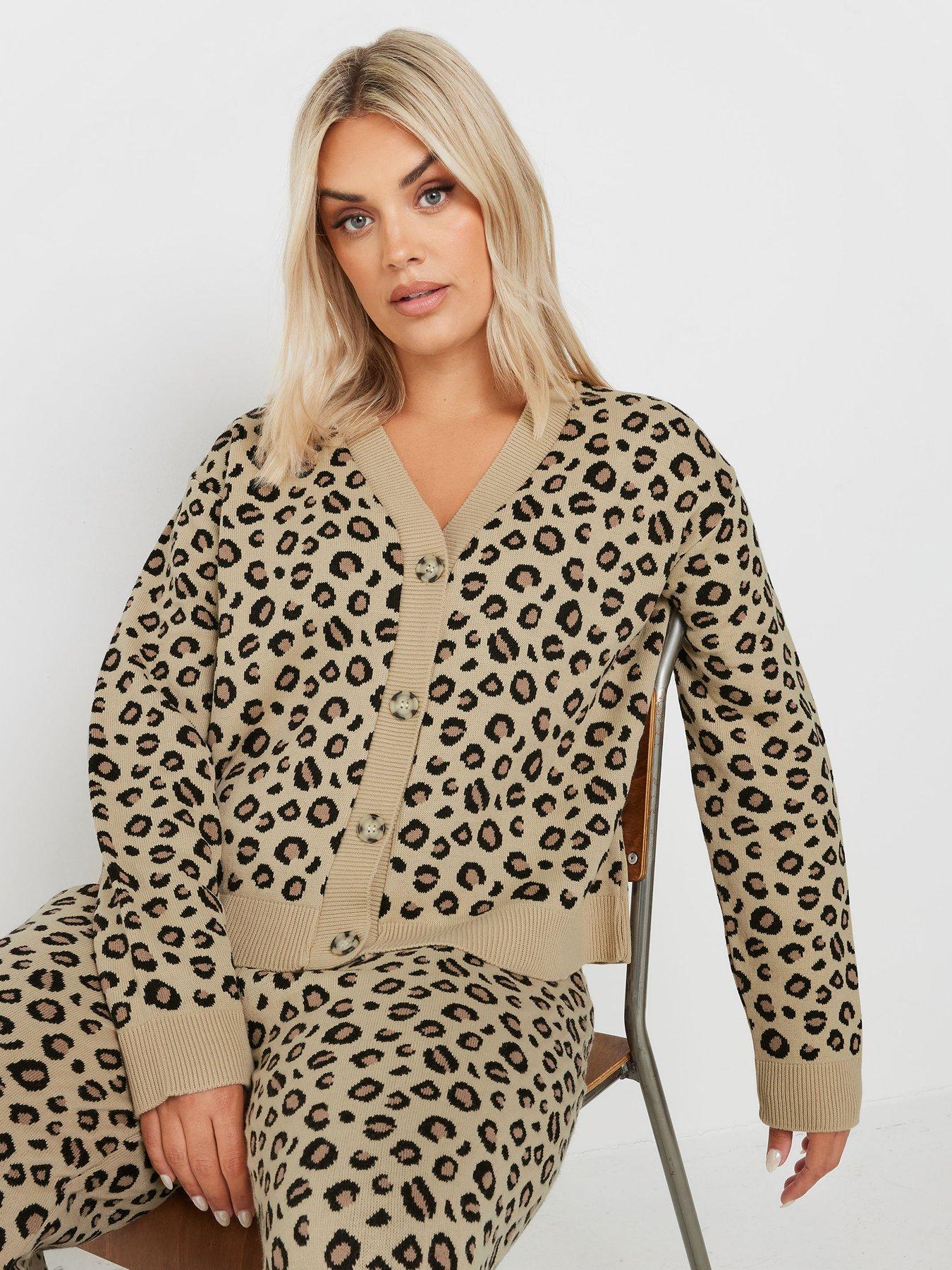 yours-curve-leopard-knit-cardi