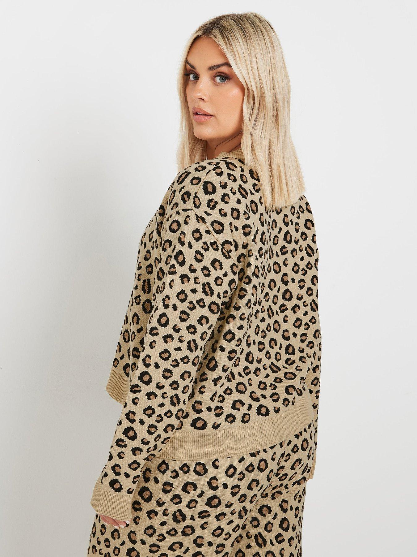 yours-curve-leopard-knit-cardistillFront