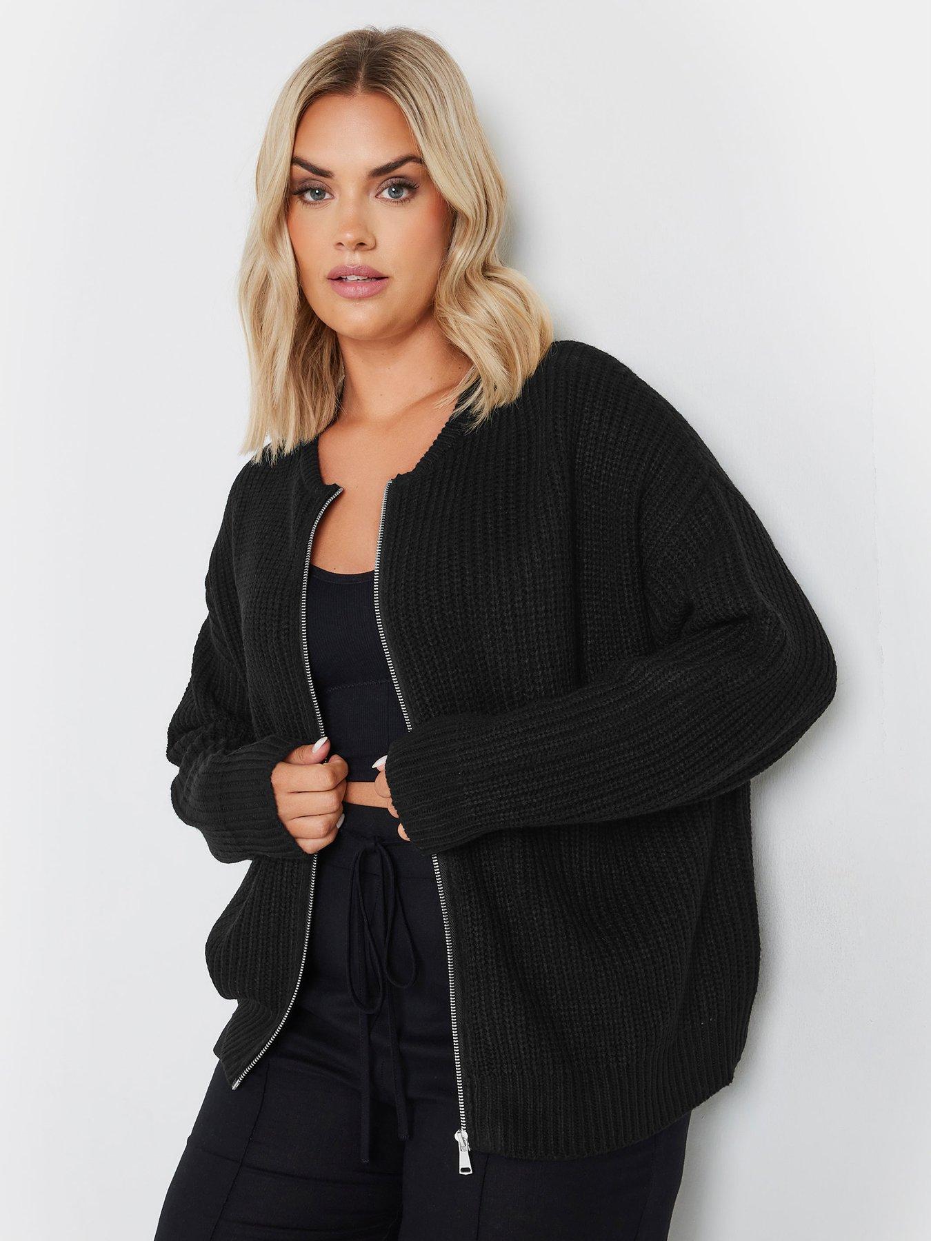 Knitted bomber cardigan hotsell