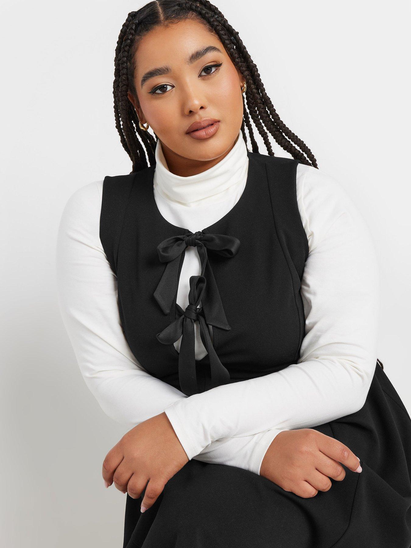 yours-curve-crew-neck-double-bow-scuba-pinafore-dress-blackoutfit