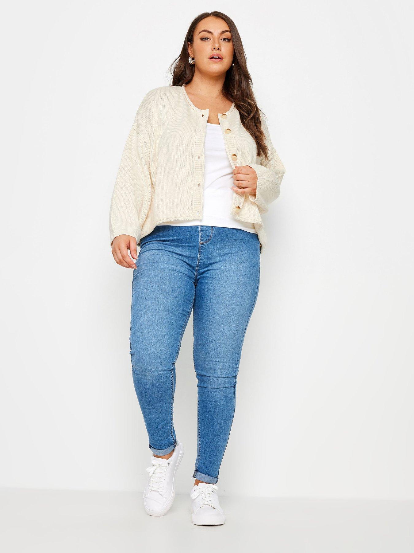 yours-curve-short-button-thru-cardigan-beigeback