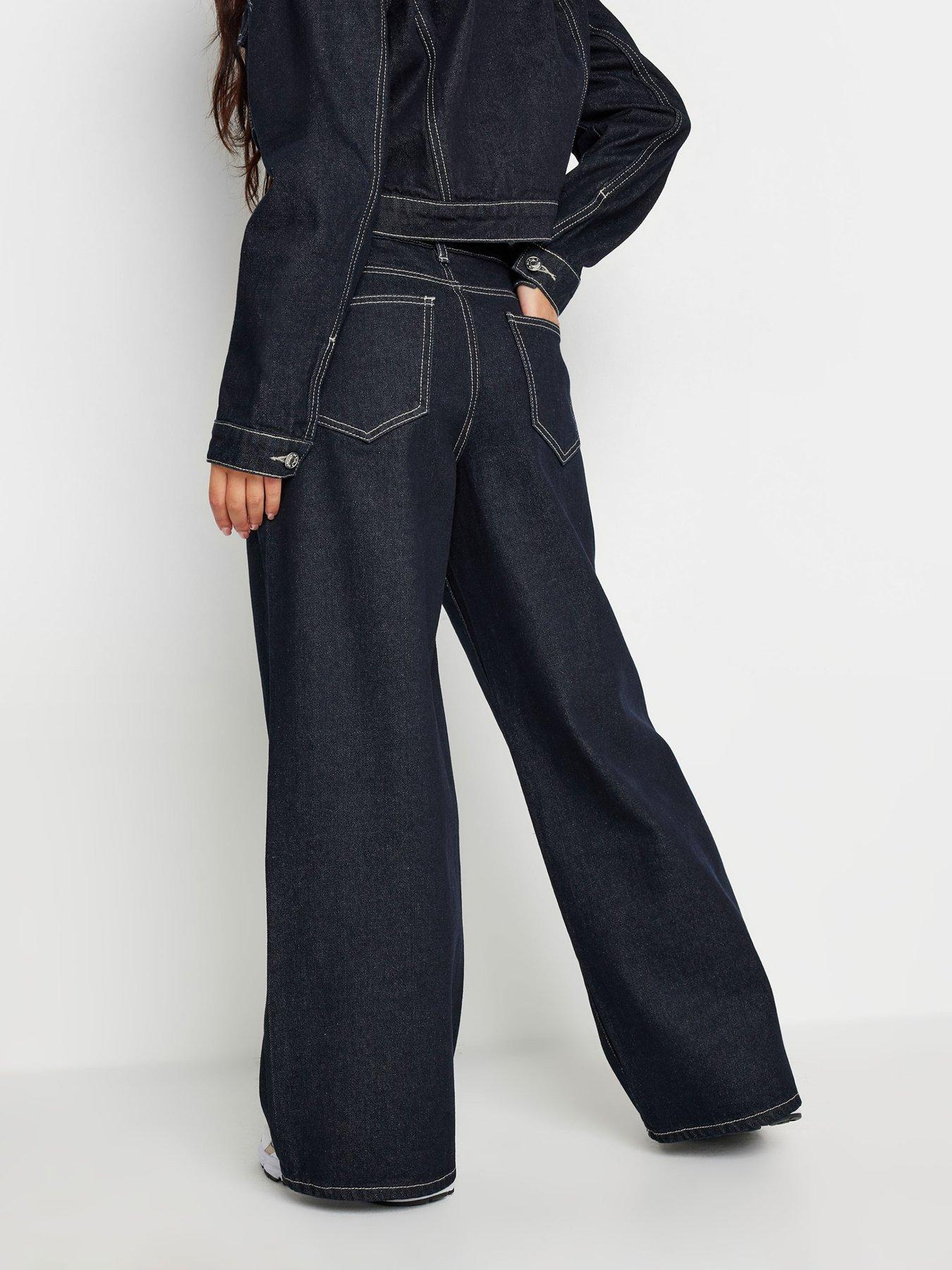 pixiegirl-petite-wide-leg-trousers-bluestillFront