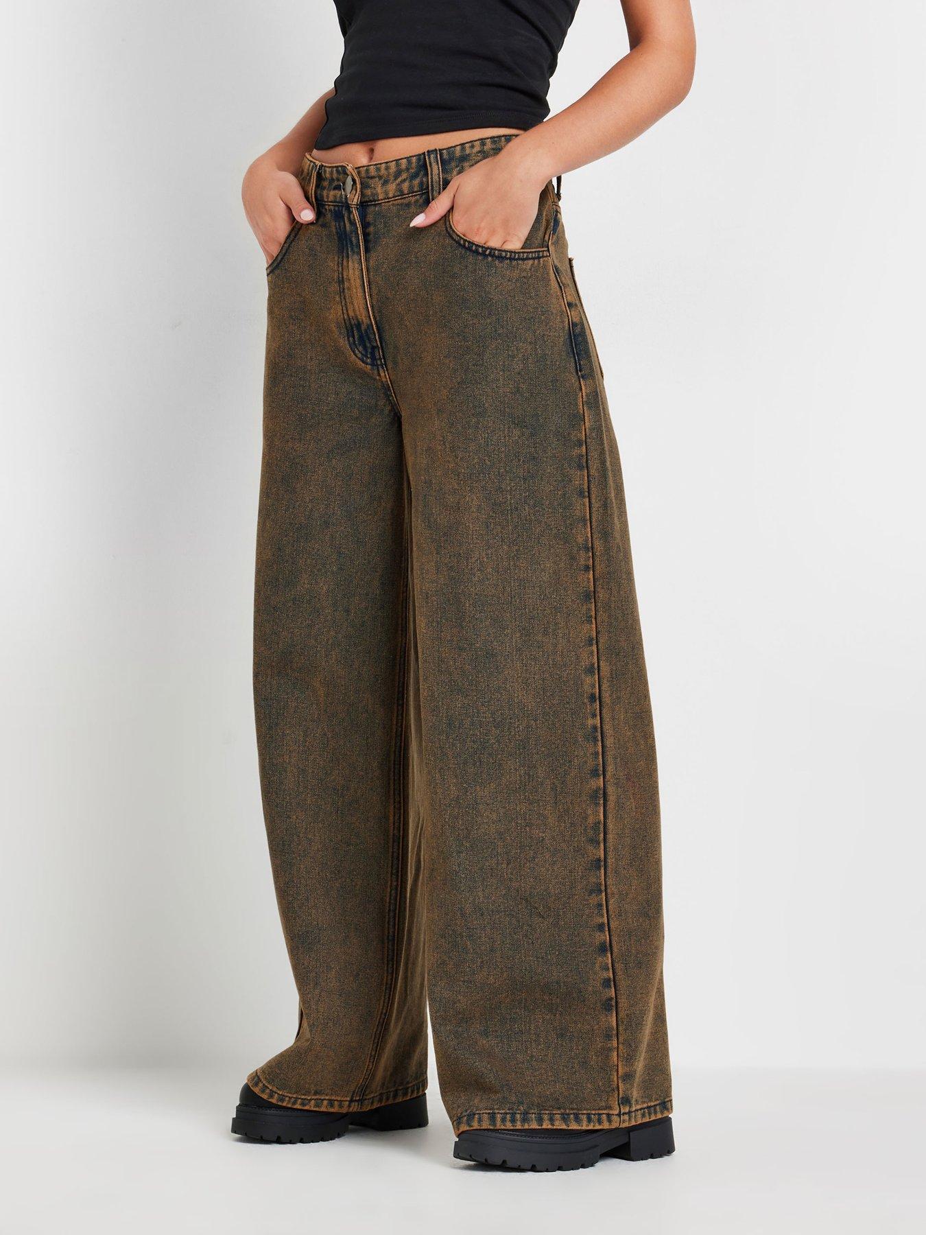 pixiegirl-petite-washed-wide-leg-jean-brown