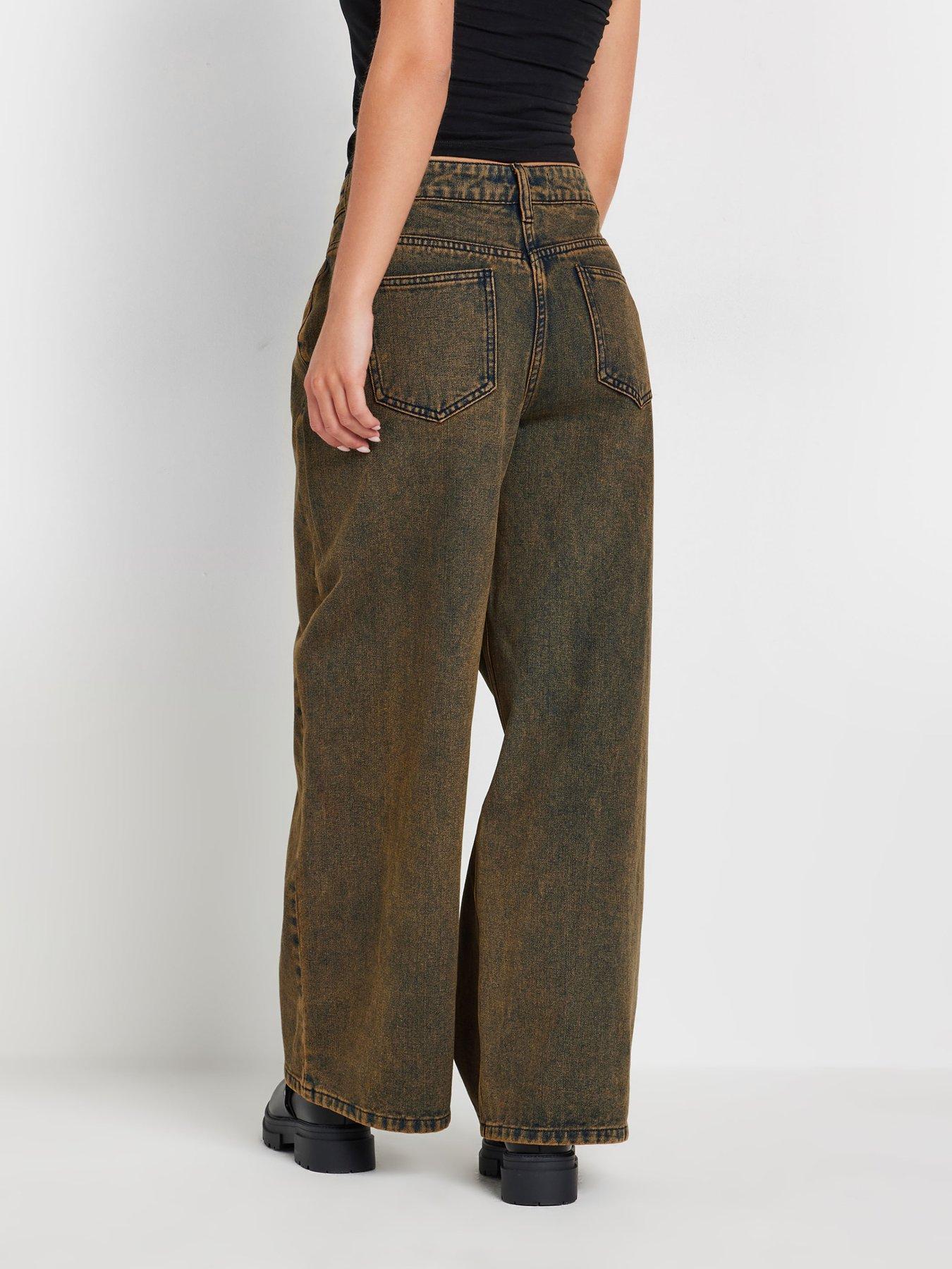 pixiegirl-petite-washed-wide-leg-jean-brownstillFront