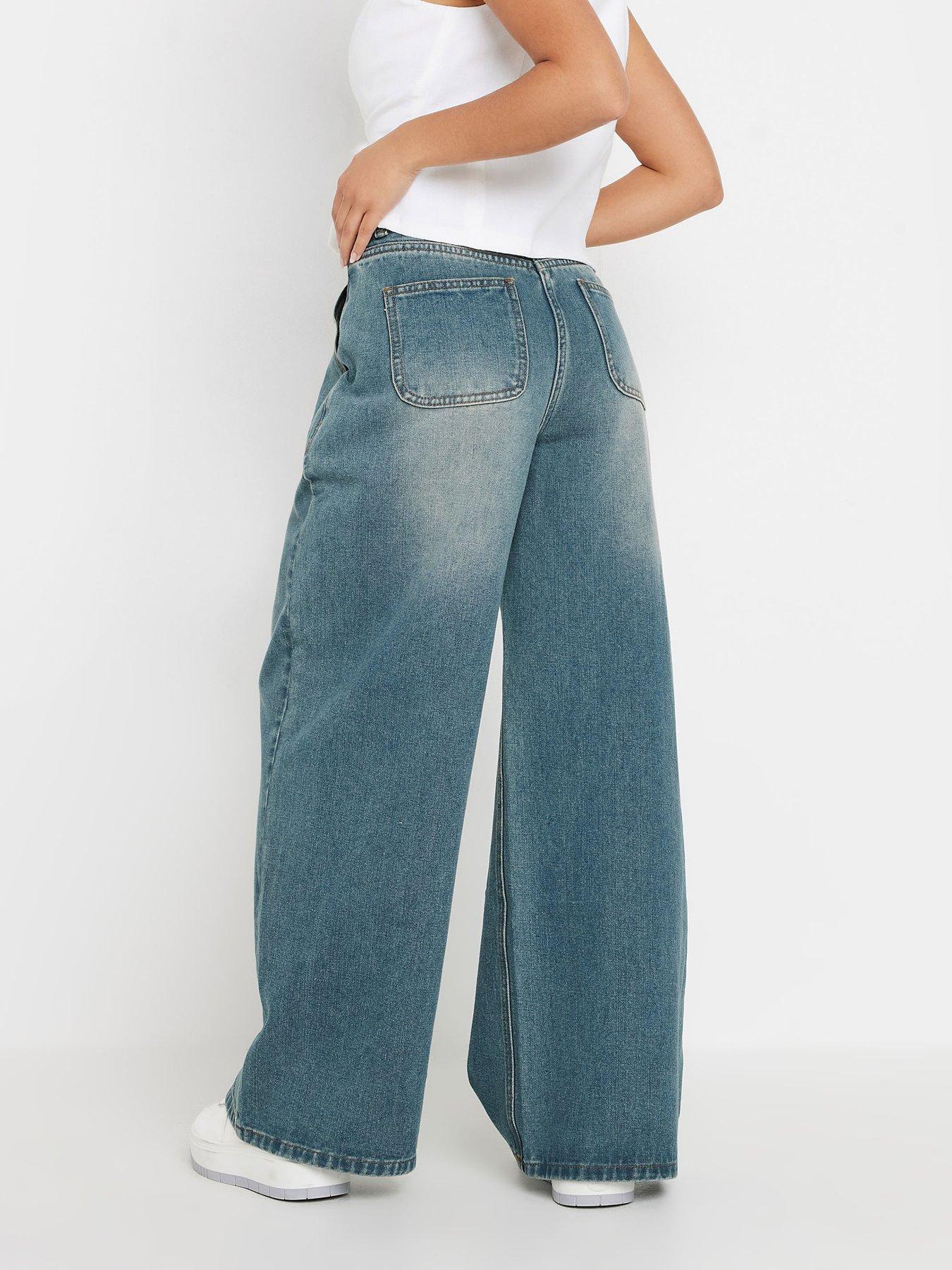 pixiegirl-petite-patch-pocket-wide-leg-jean-bluestillFront