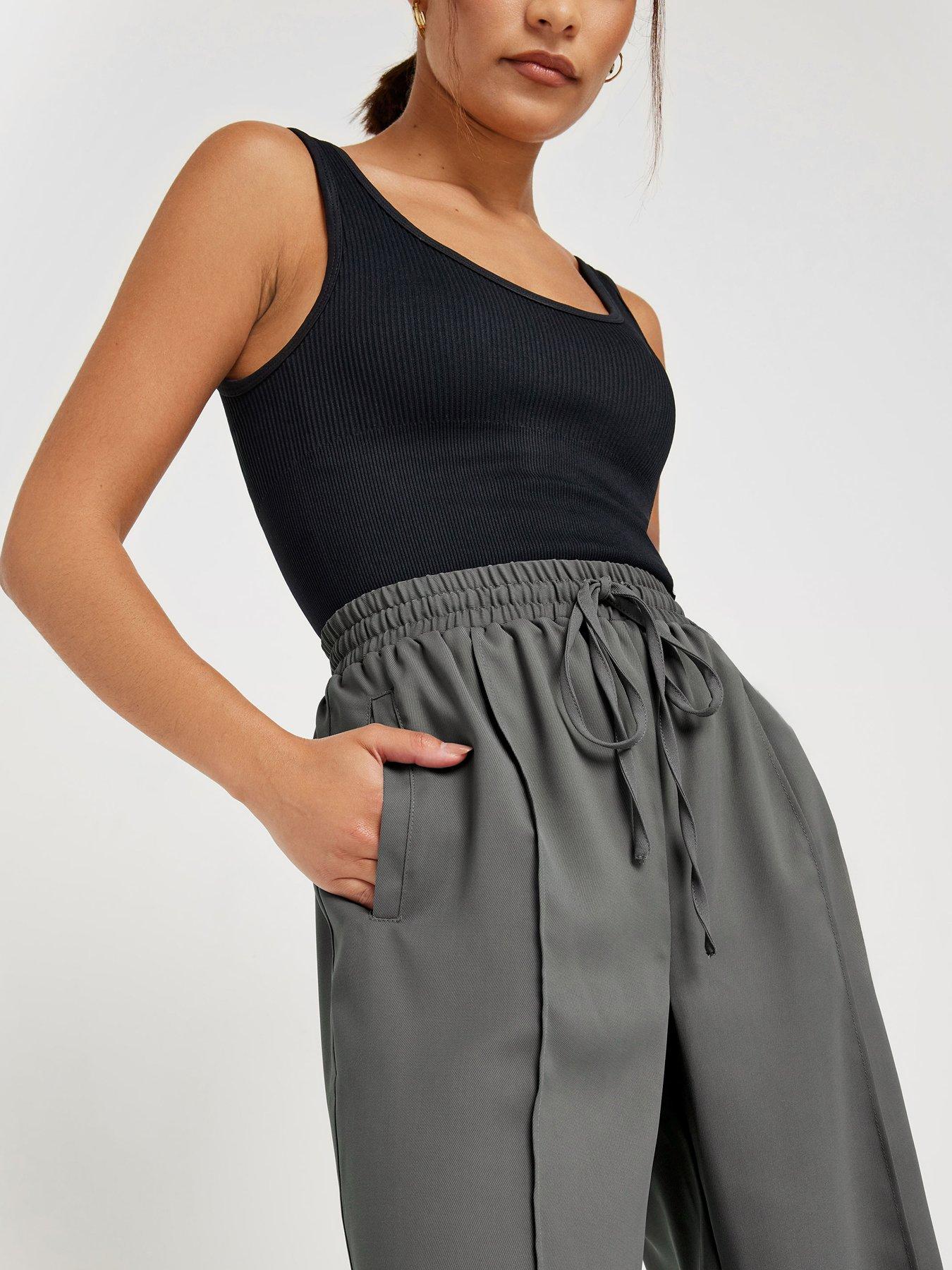 pixiegirl-petite-pintuck-tie-waist-wide-leg-trousers-greyoutfit