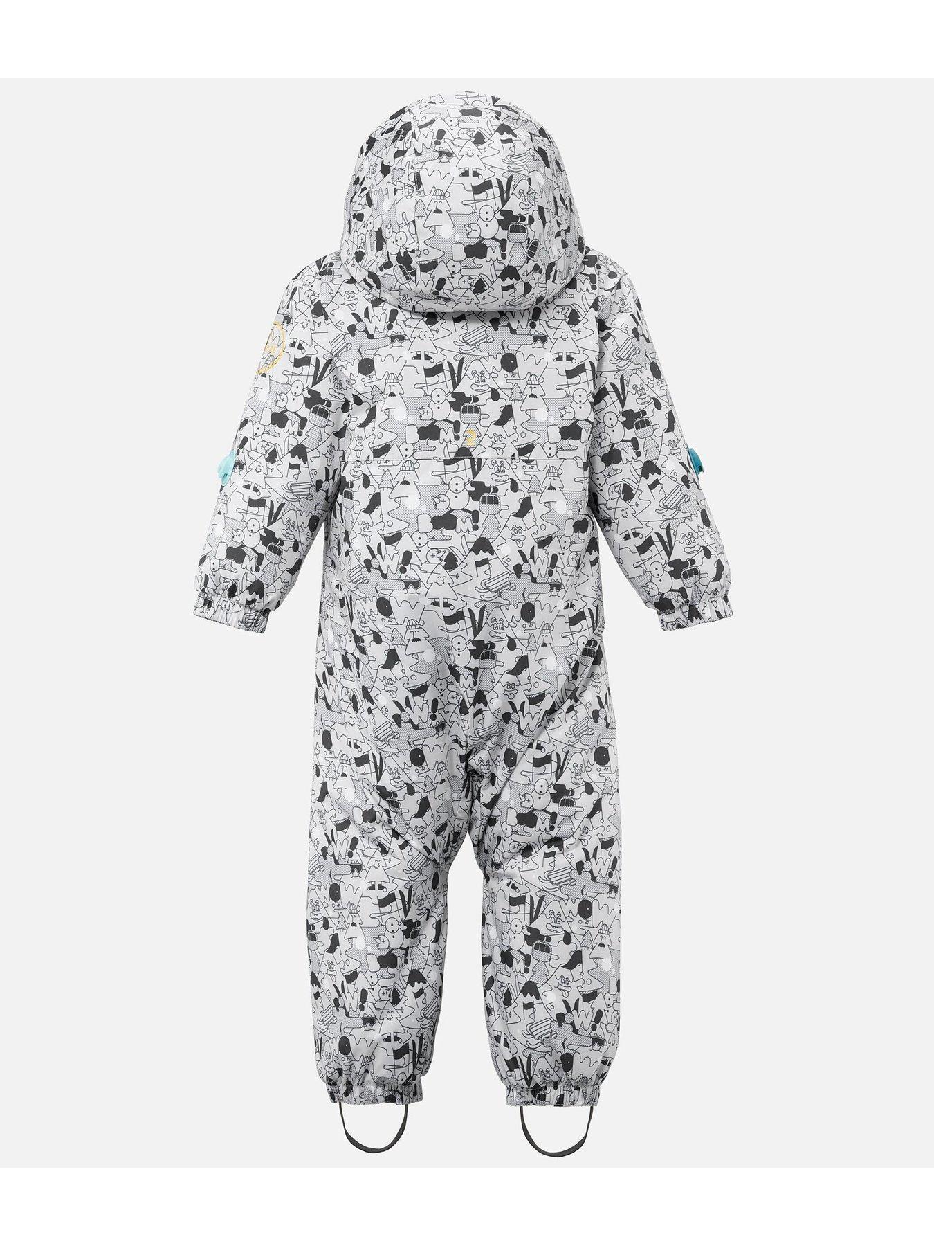 Image 2 of 5 of Decathlon Kids Warm&nbsp;500 Warm Lugiklip Baby Ski Suit&nbsp;- Grey&nbsp;