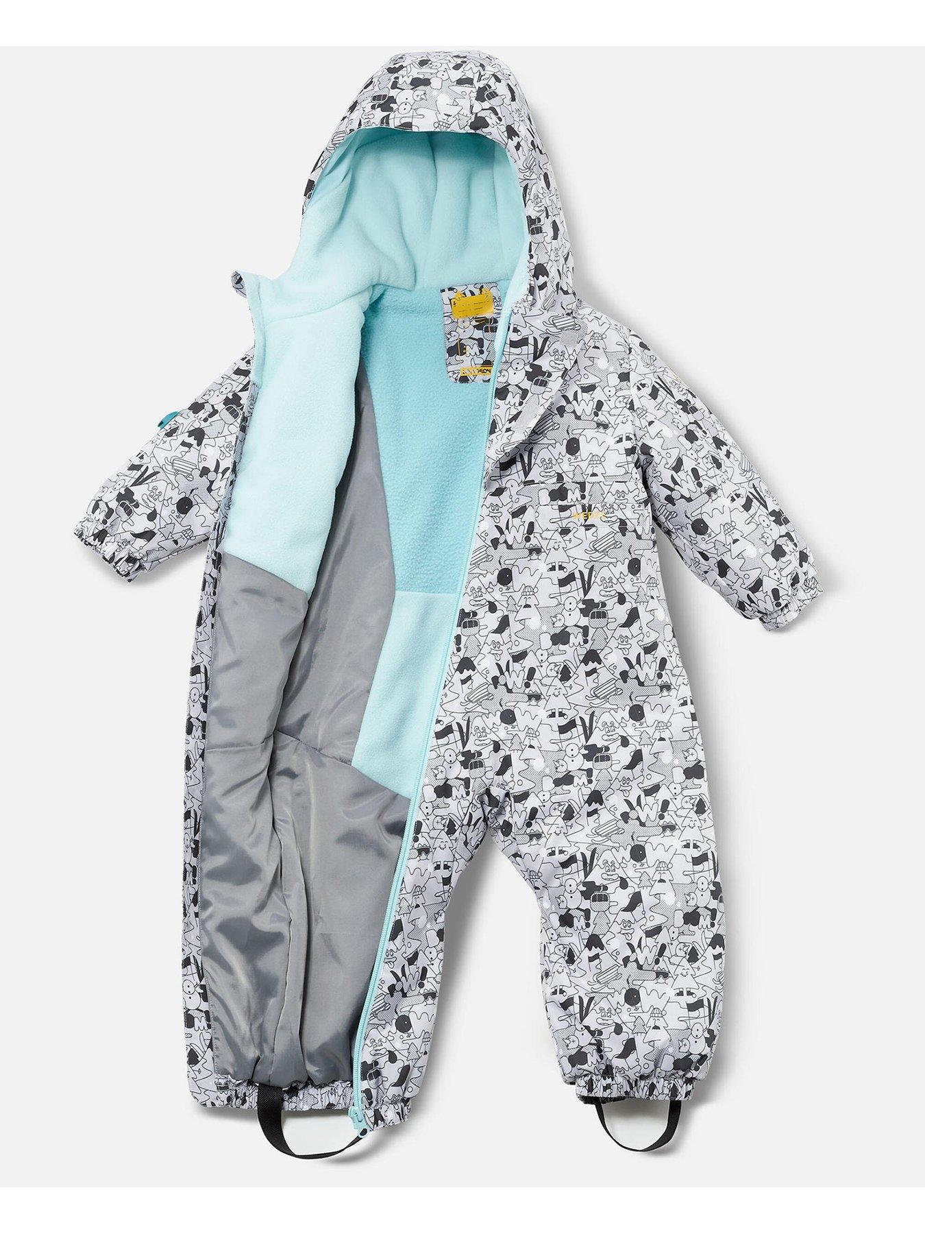 Image 3 of 5 of Decathlon Kids Warm&nbsp;500 Warm Lugiklip Baby Ski Suit&nbsp;- Grey&nbsp;