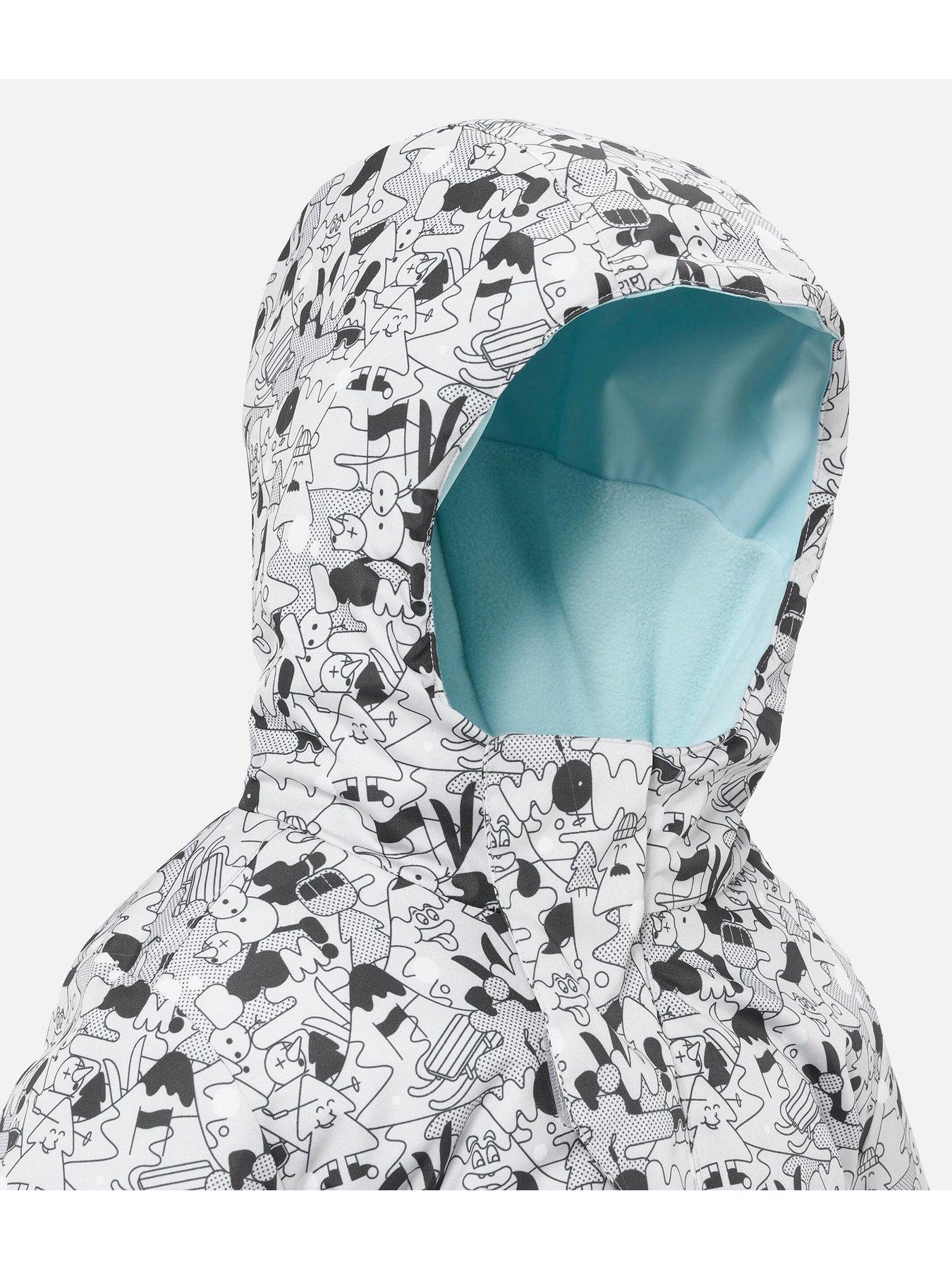 Image 4 of 5 of Decathlon Kids Warm&nbsp;500 Warm Lugiklip Baby Ski Suit&nbsp;- Grey&nbsp;
