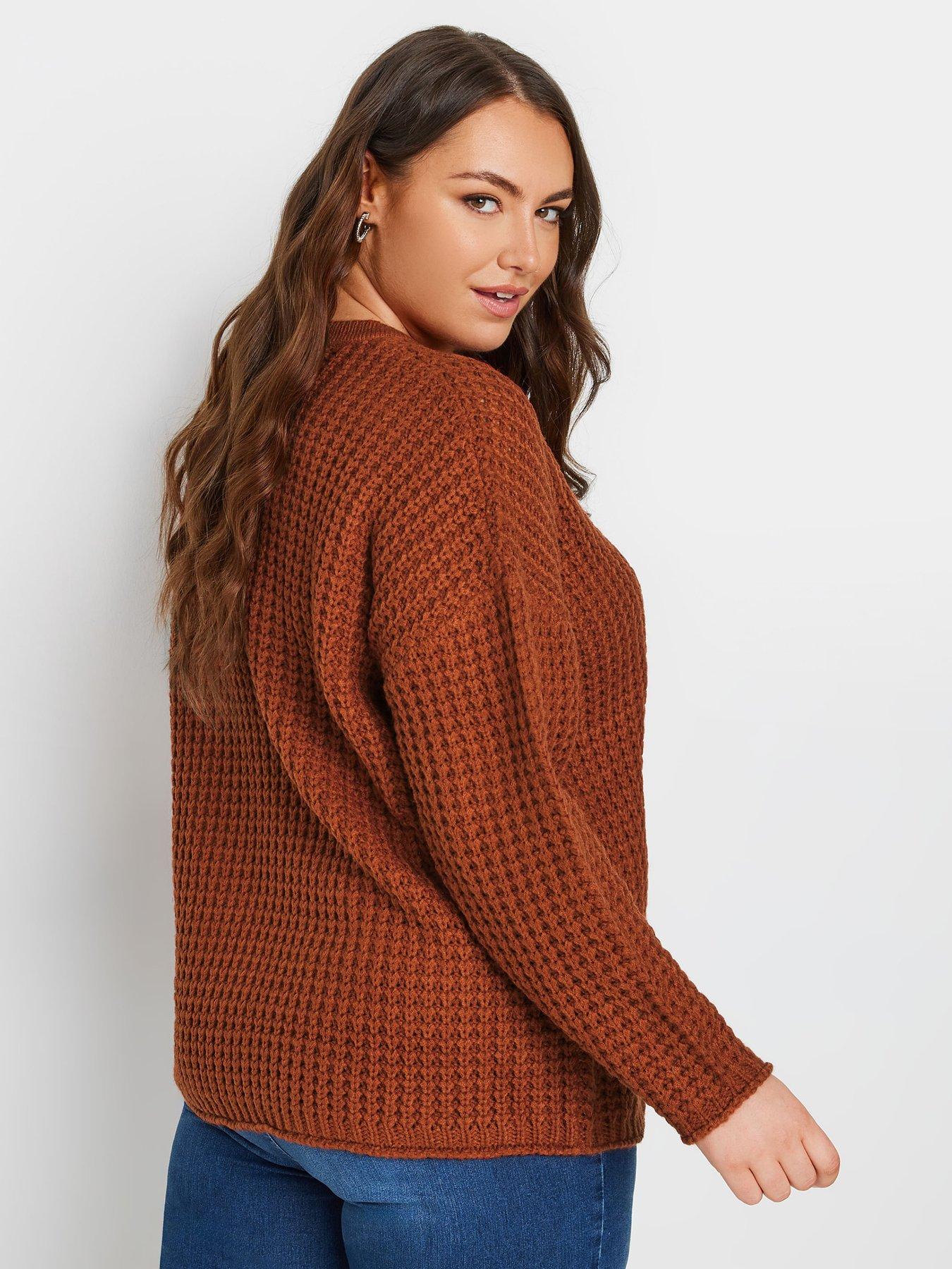 yours-curve-waffle-knit-jumperstillFront