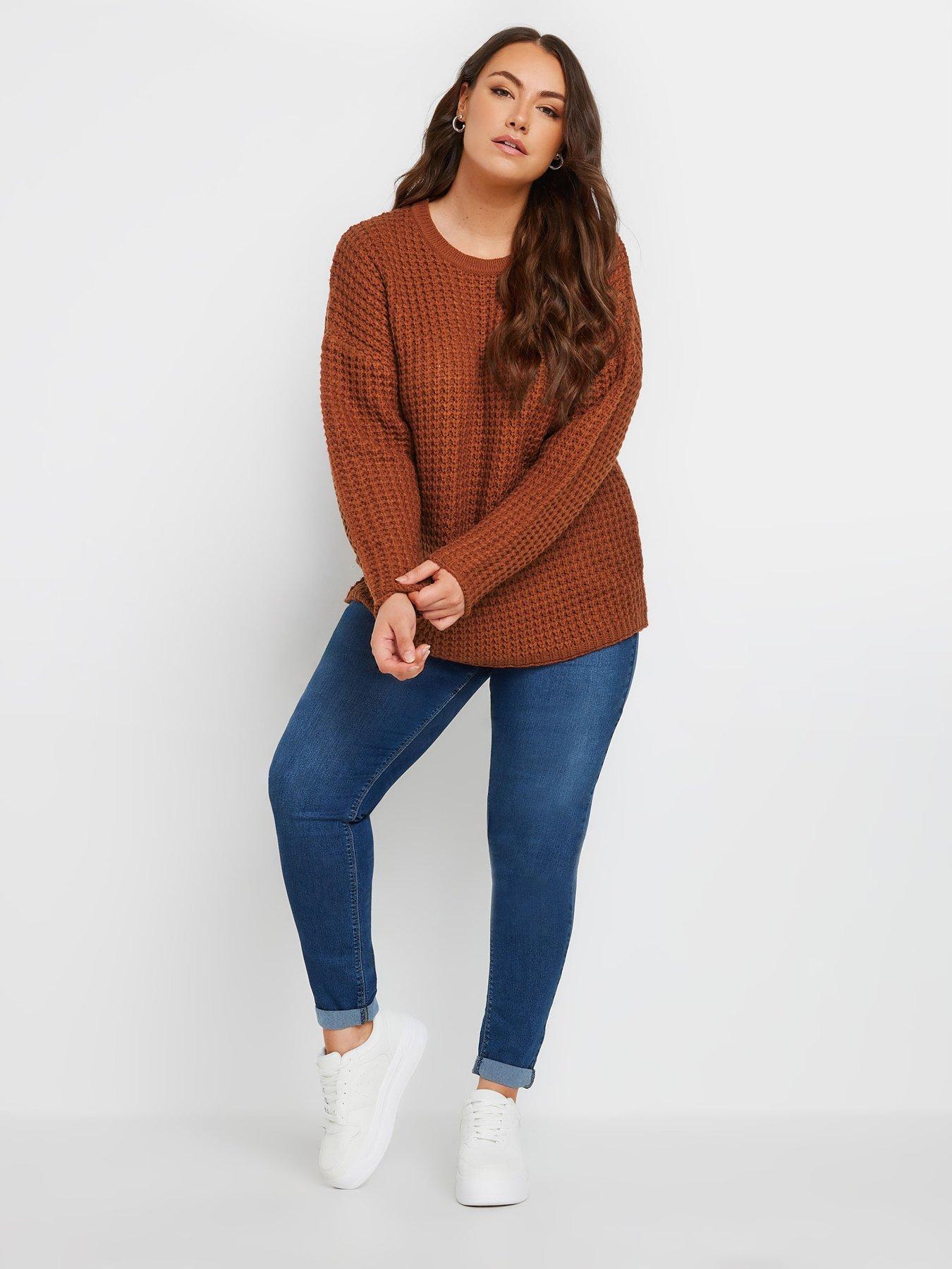 yours-curve-waffle-knit-jumperback