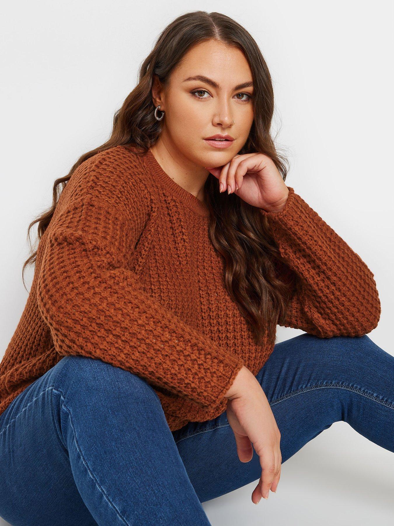 yours-curve-waffle-knit-jumperoutfit