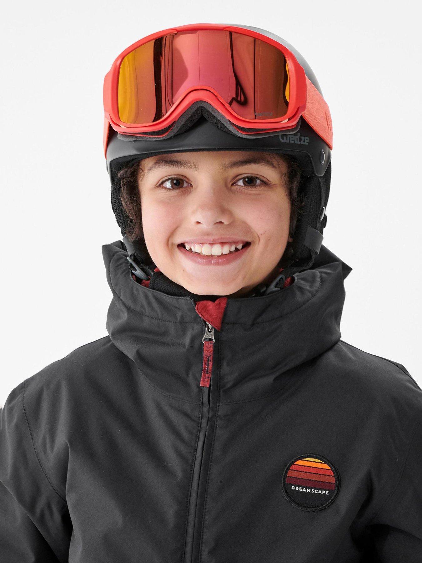 Image 4 of 5 of Decathlon Boys 100 Snowboard Jacket -&nbsp;Black/Grey