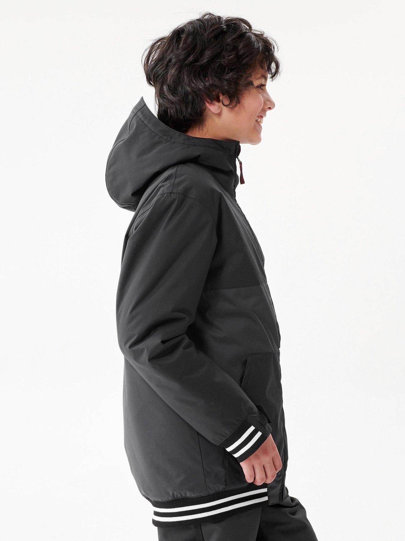 Image 5 of 5 of Decathlon Boys 100 Snowboard Jacket -&nbsp;Black/Grey