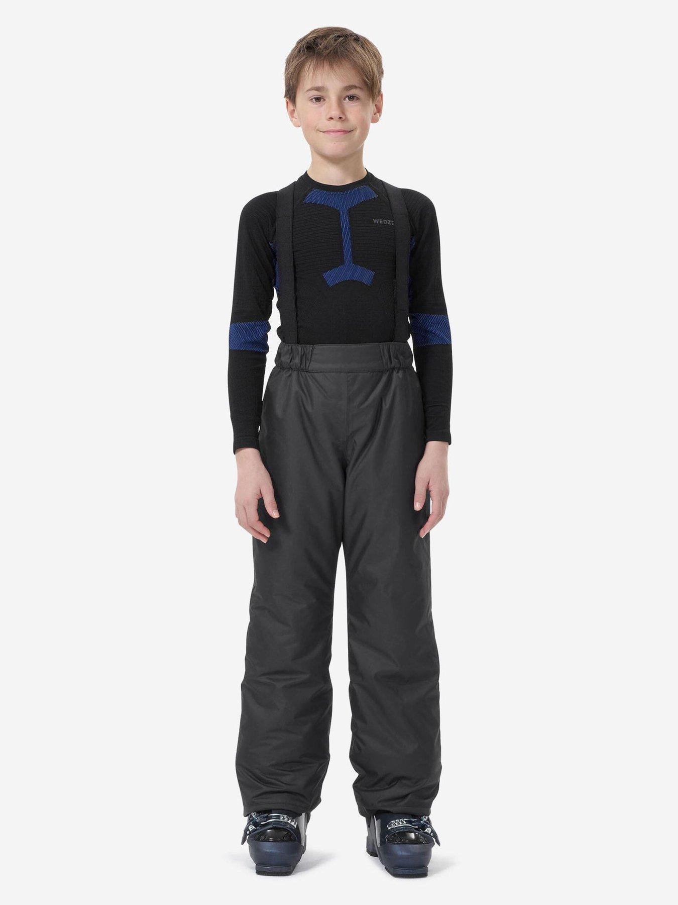 decathlon-kids-100nbspwarm-and-waterproofnbspski-trousersnbsp--dark-greyfront