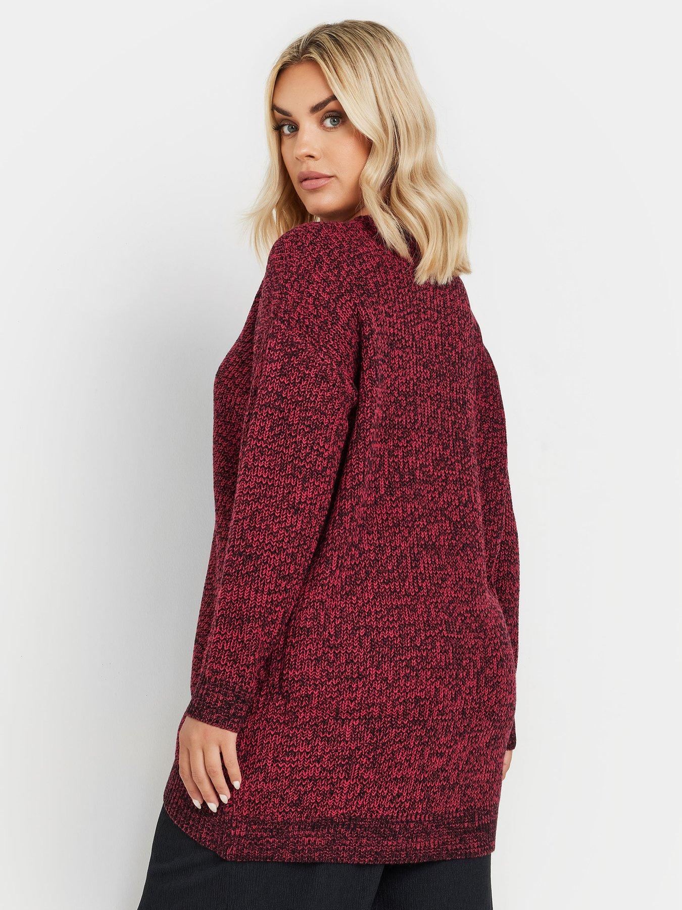 Image 2 of 4 of Yours Curve Twist Jumper - Red