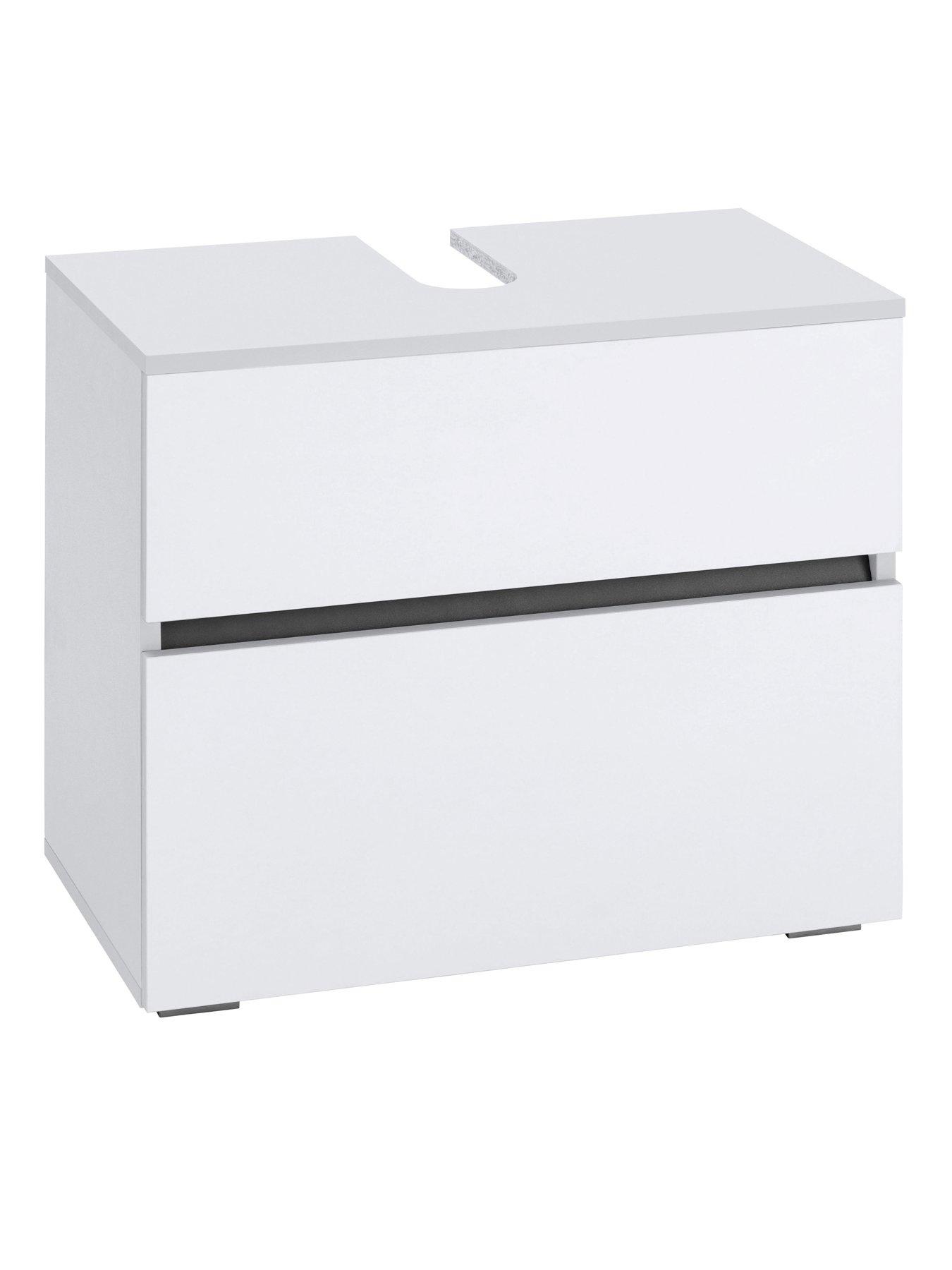 Image 2 of 7 of Dorel Home Wisla Under Sink Cabinet - White