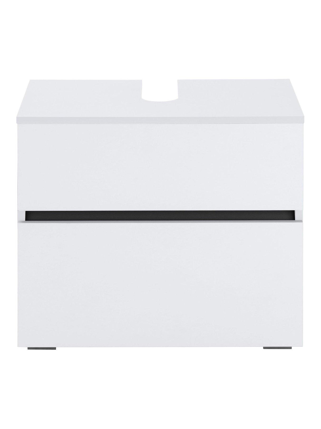Image 3 of 7 of Dorel Home Wisla Under Sink Cabinet - White
