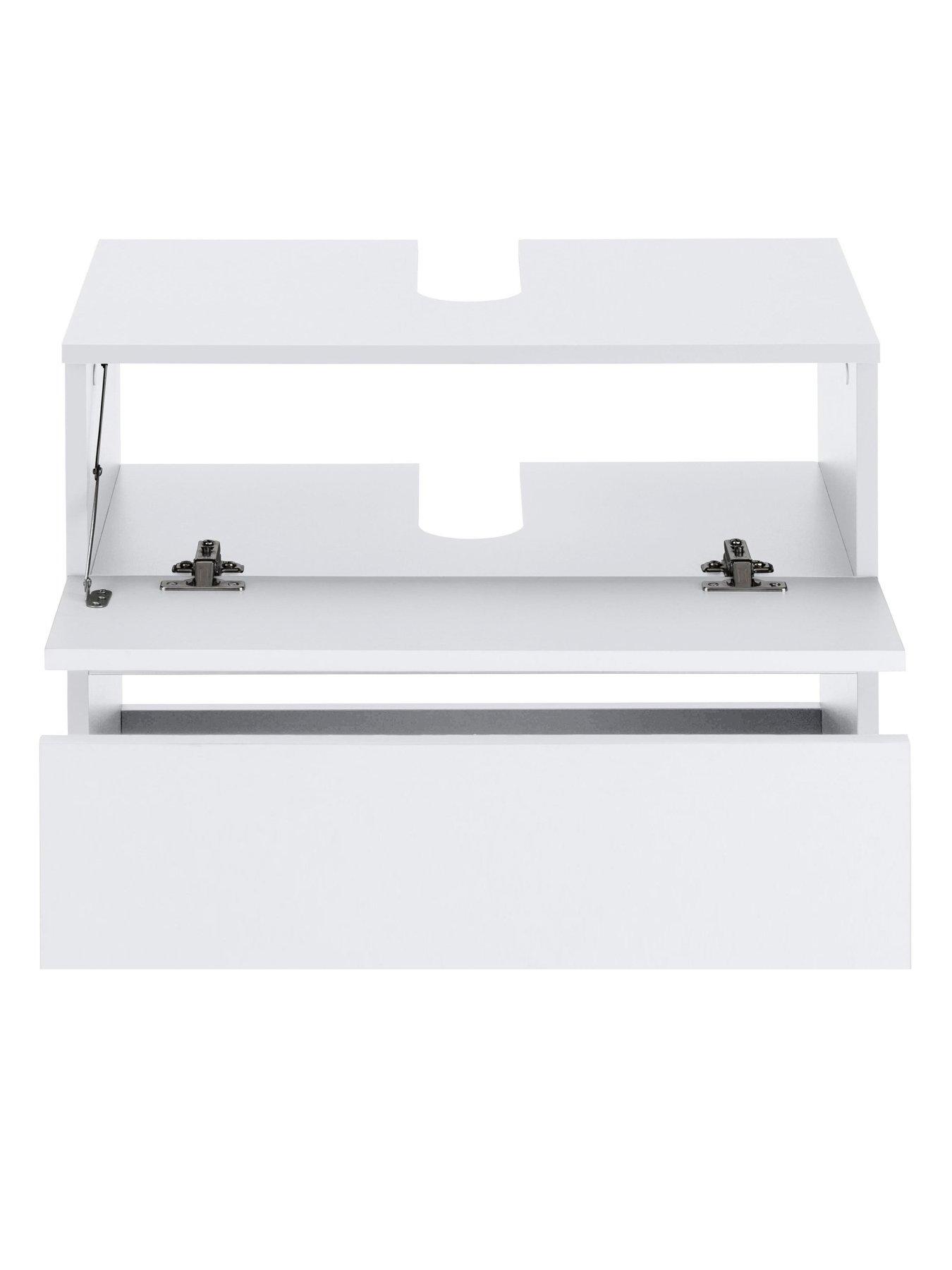 Image 4 of 7 of Dorel Home Wisla Under Sink Cabinet - White