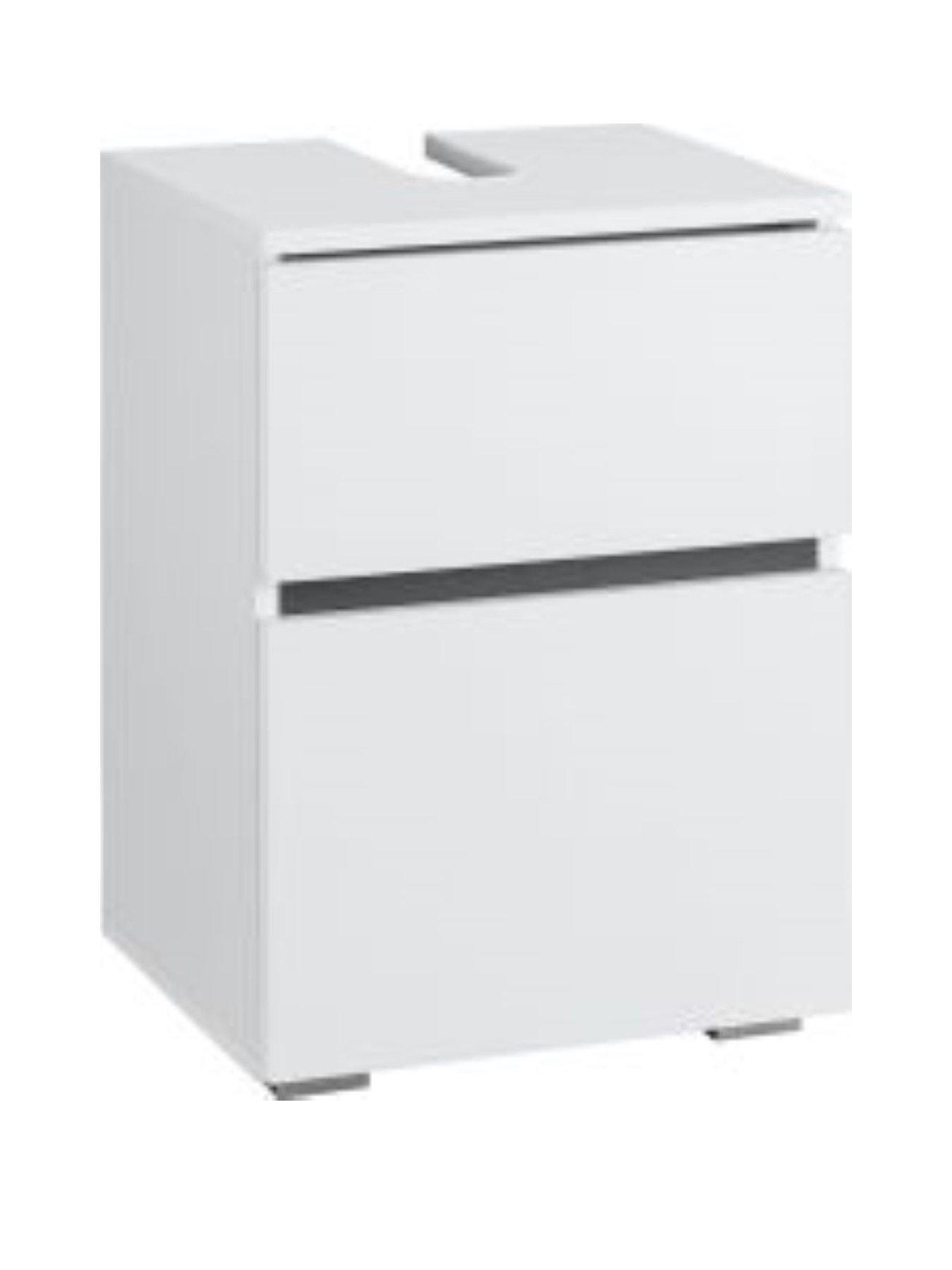 Image 3 of 5 of Dorel Home Wisla Compact Under Sink Cabinet - White