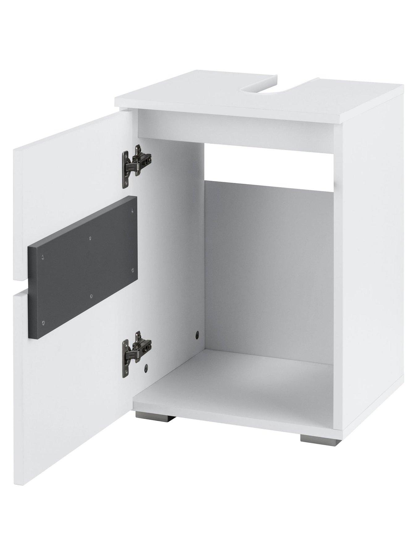 Image 4 of 5 of Dorel Home Wisla Compact Under Sink Cabinet - White