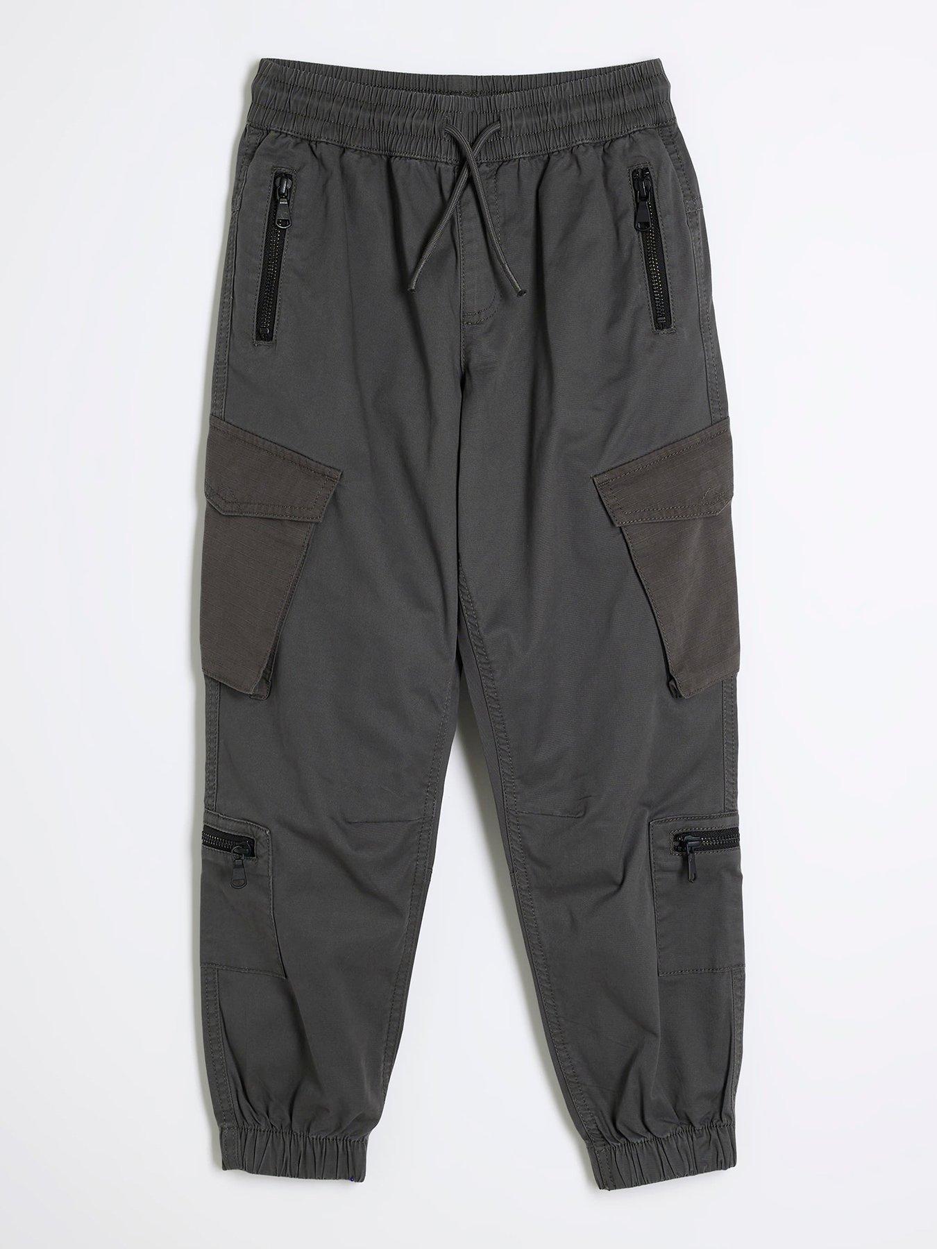 river-island-boys-cargo-joggers-grey