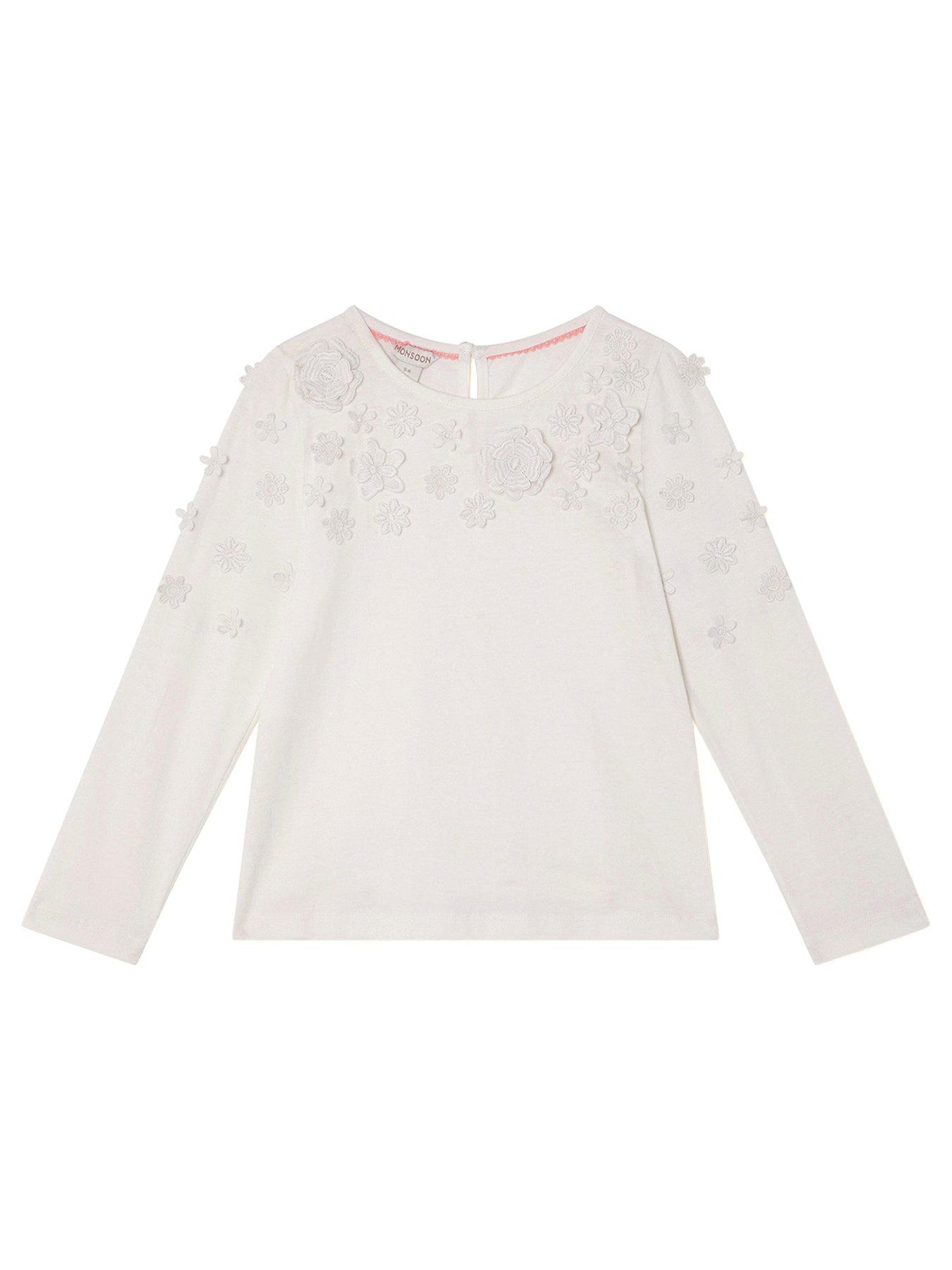 monsoon-girls-3d-floral-long-sleeve-top-ivory