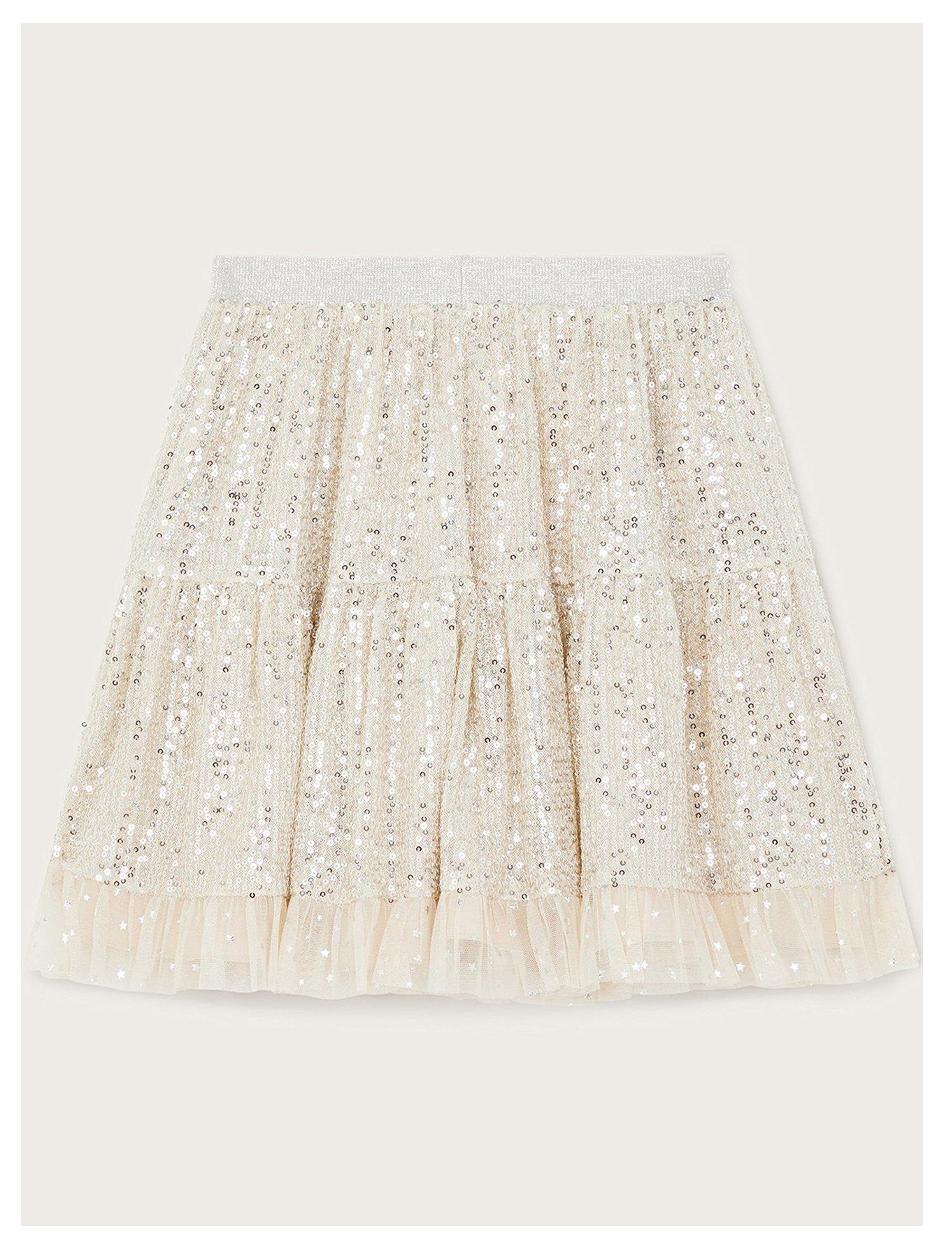 monsoon-girls-adele-sequin-skirt-champagneback