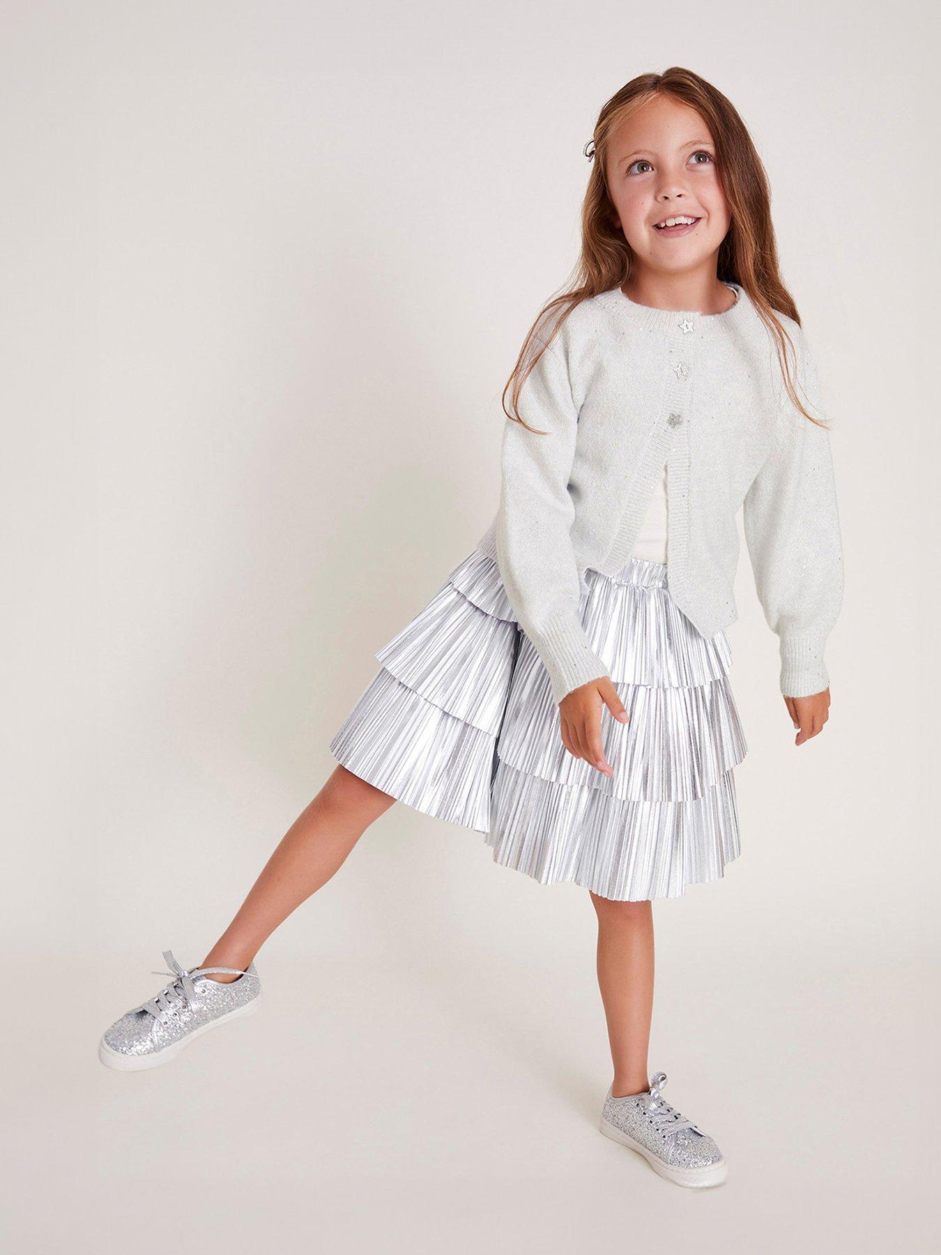 monsoon-girls-sequin-star-button-cardigan-silverfront