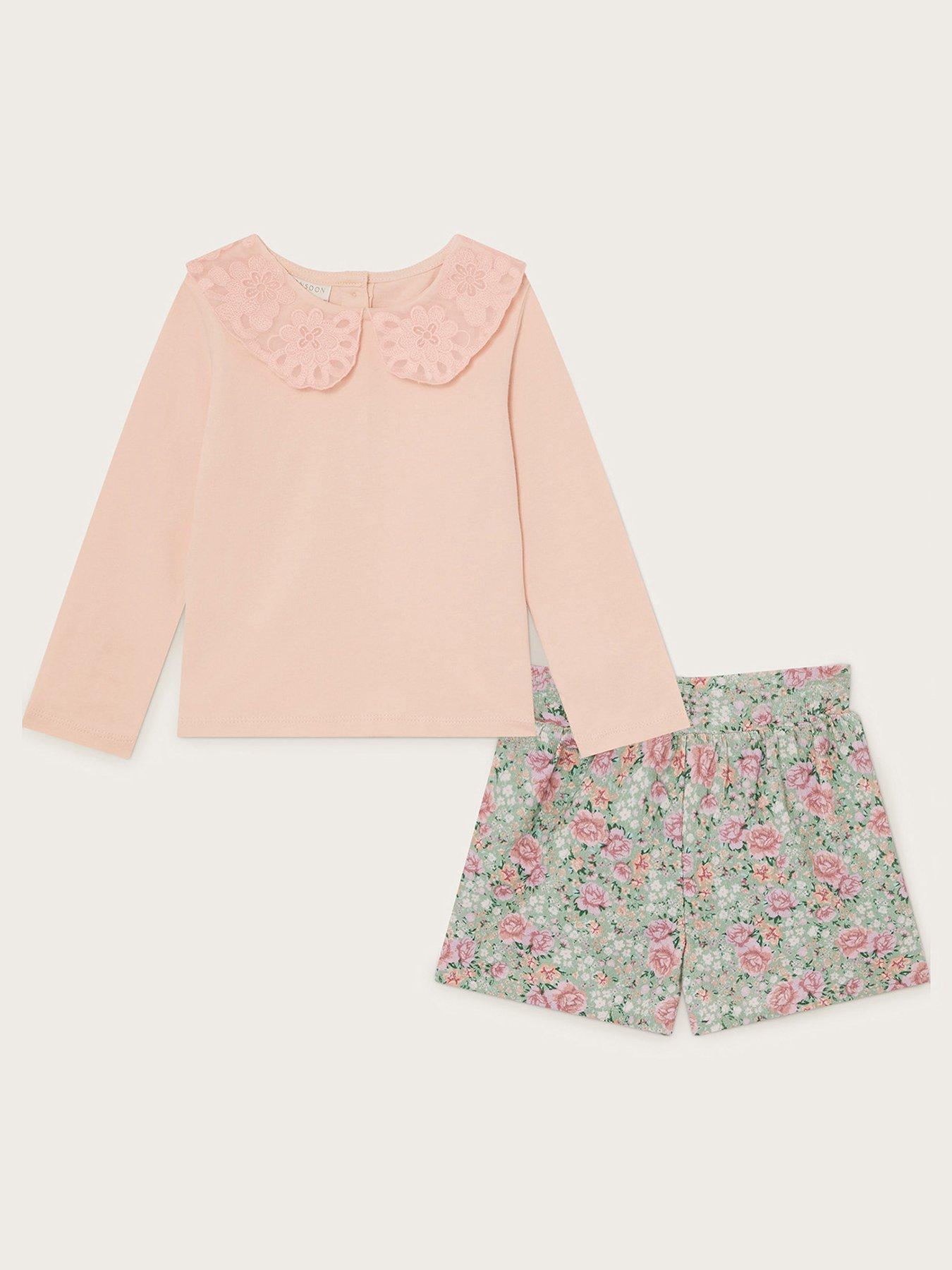 Image 1 of 3 of Monsoon Baby Girls Corduroy Set - Pink