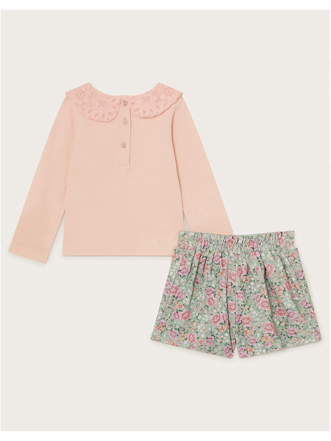 Image 2 of 3 of Monsoon Baby Girls Corduroy Set - Pink