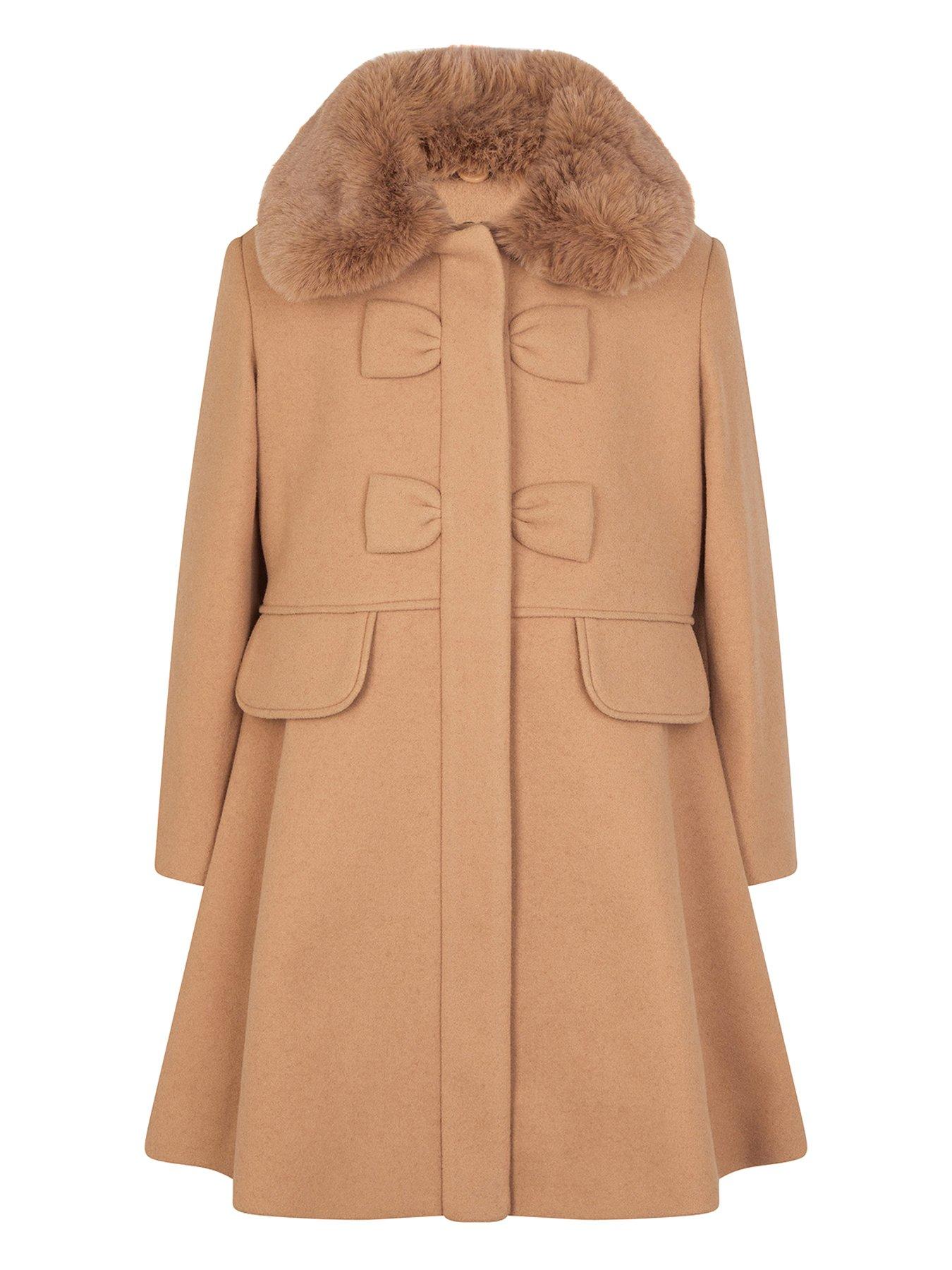 monsoon-girls-faux-fur-collar-bow-swing-coat-camel