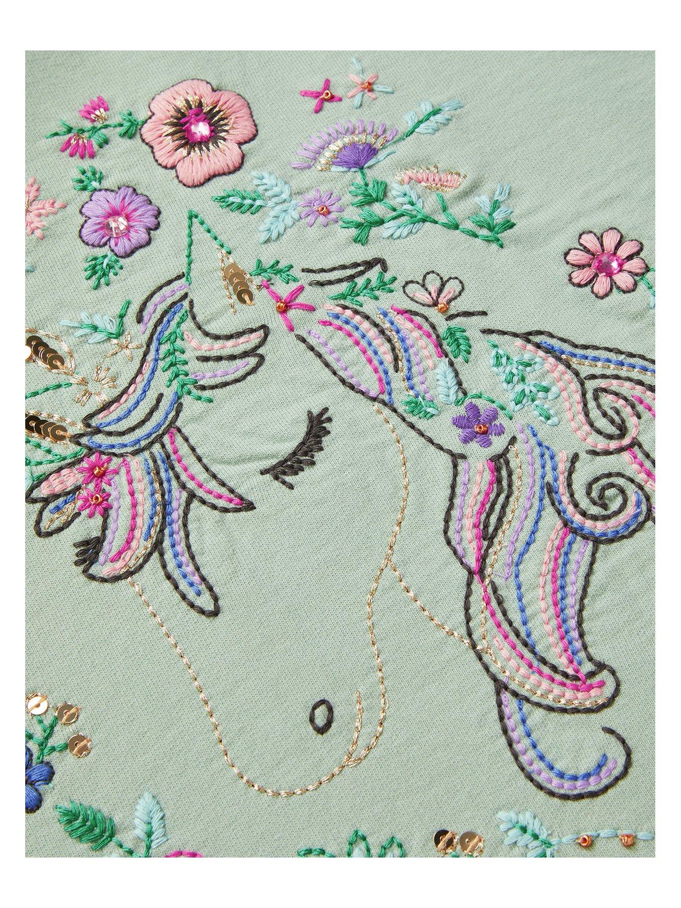 monsoon-girls-unicorn-sweater-dress-greenoutfit