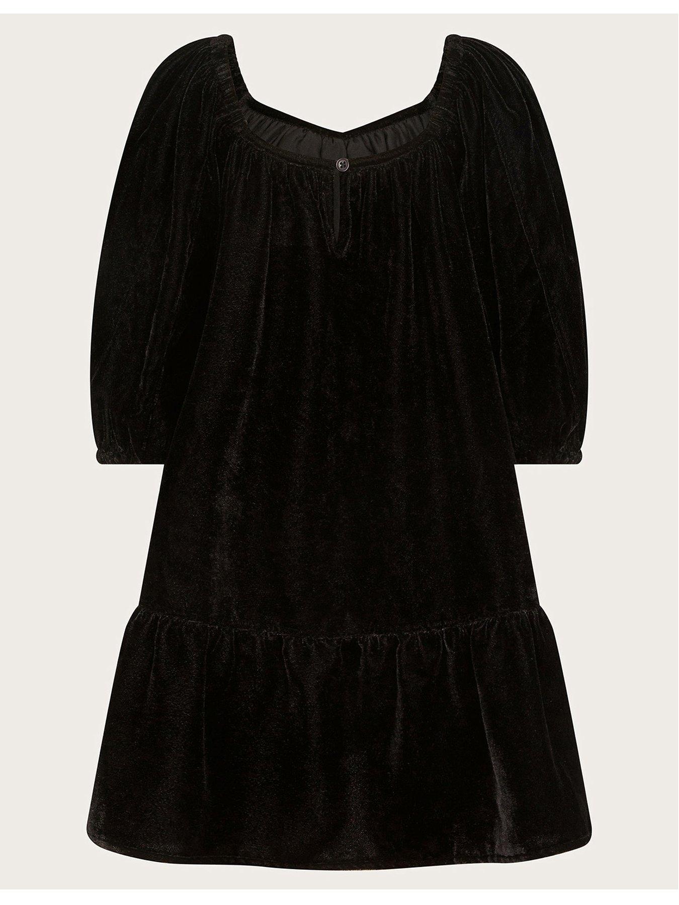 monsoon-girls-velour-bow-dress-blackback